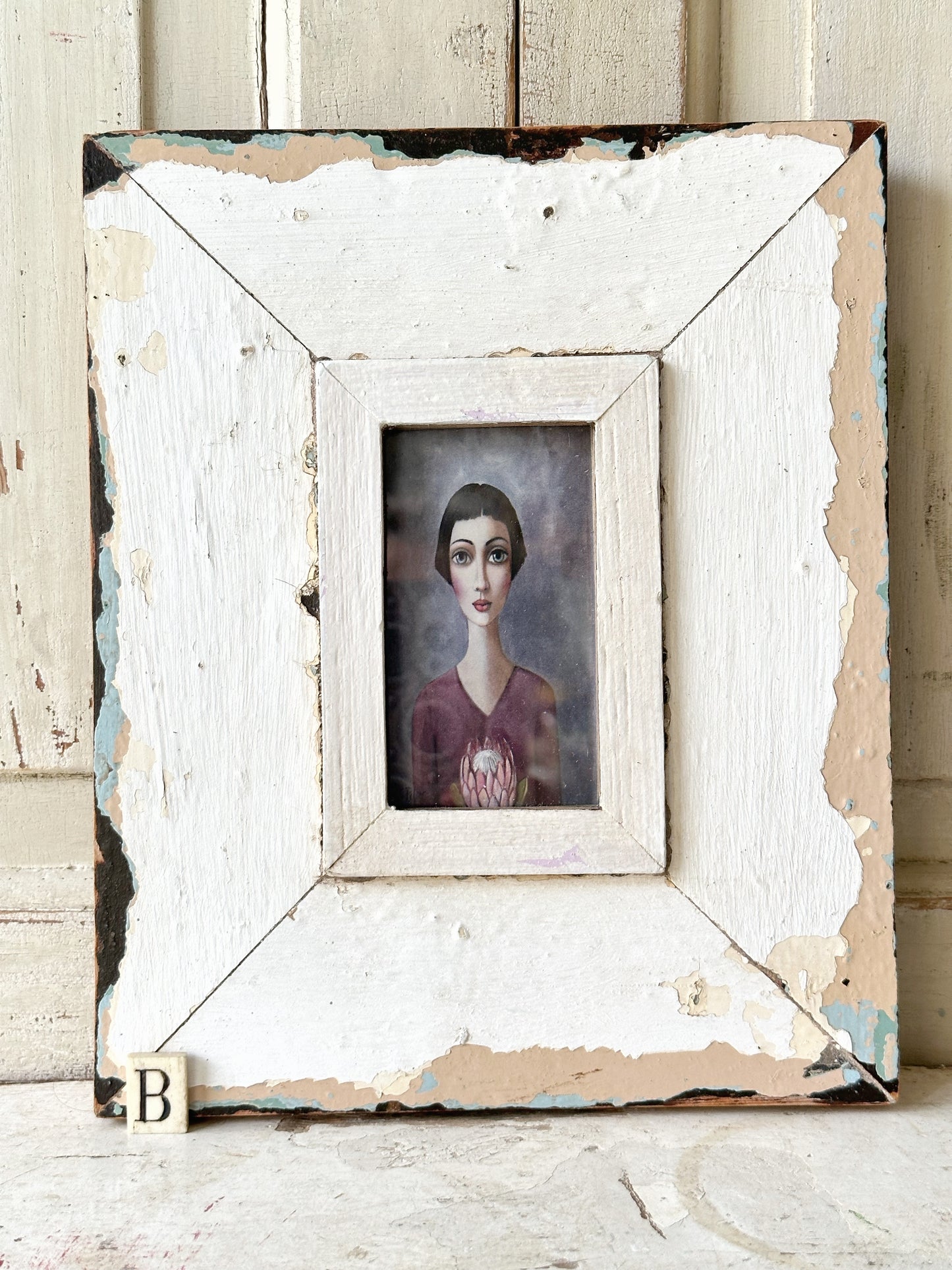 A Beautiful framed portrait of a lady by Sandra Pelser B