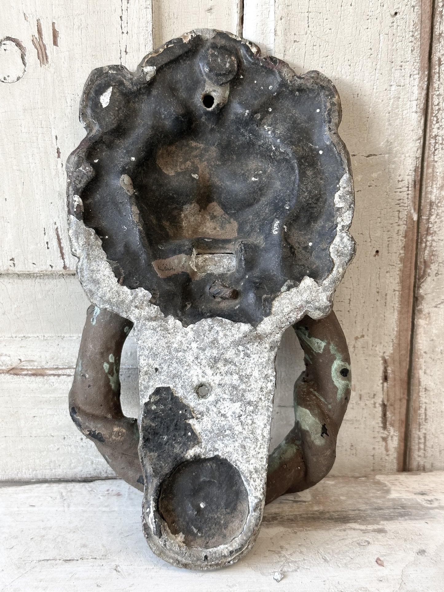 Beautiful weathered lion knocker