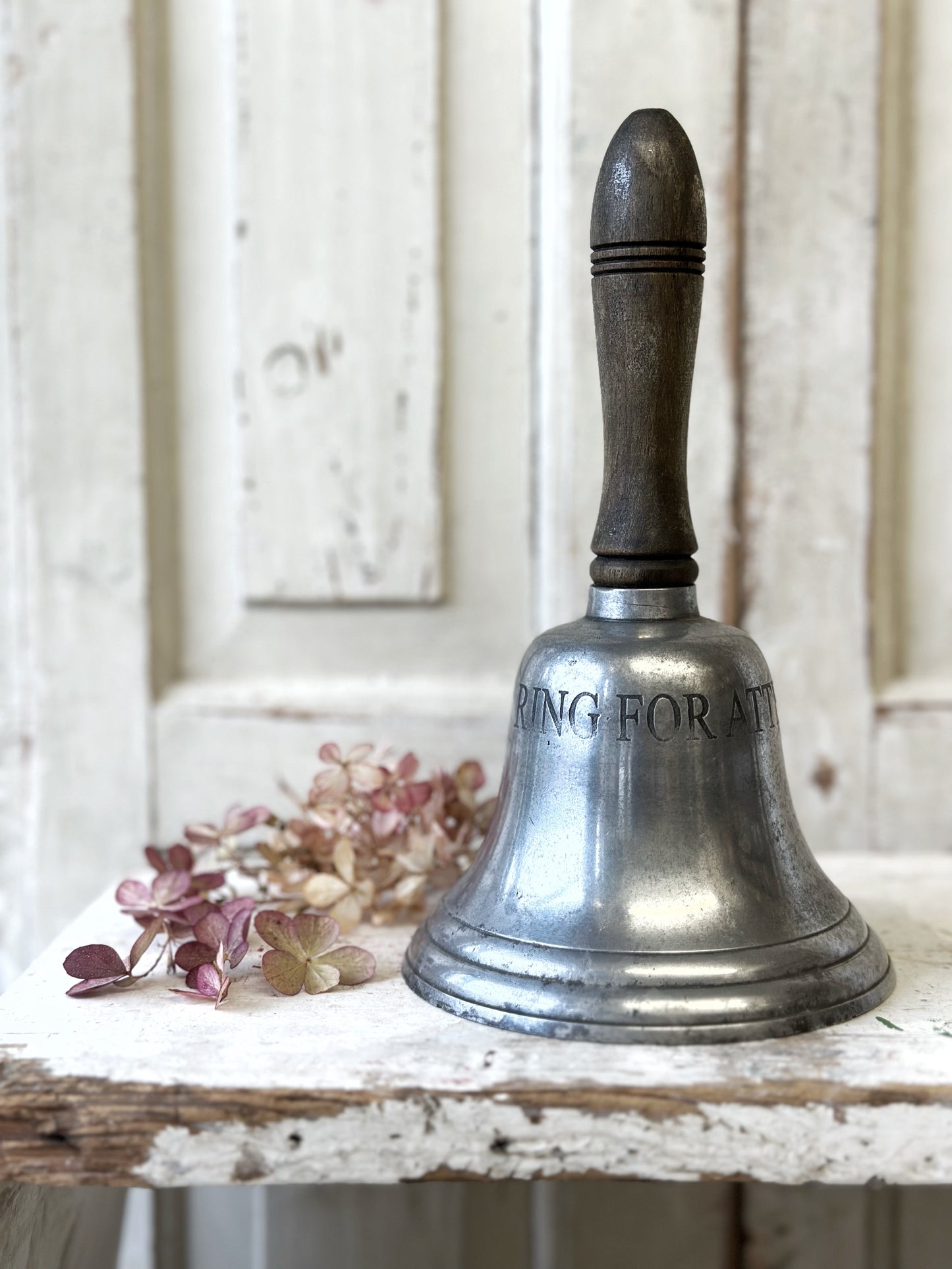 Vintage shop or hotel counter “Ring for attention” bell