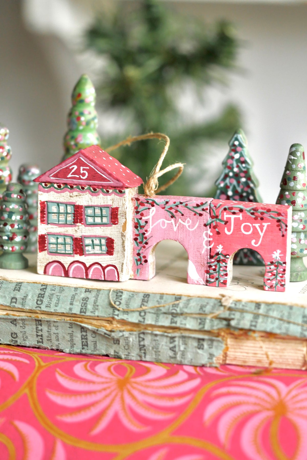Reworked Vintage German Erzgebirge Christmas Houses – Love & Joy