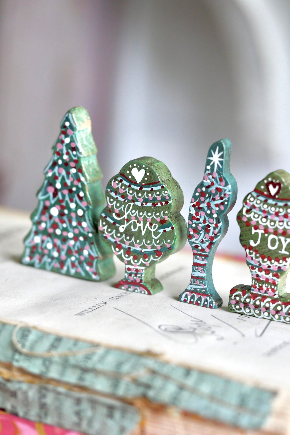 Reworked Vintage German Erzgebirge Wooden Tree