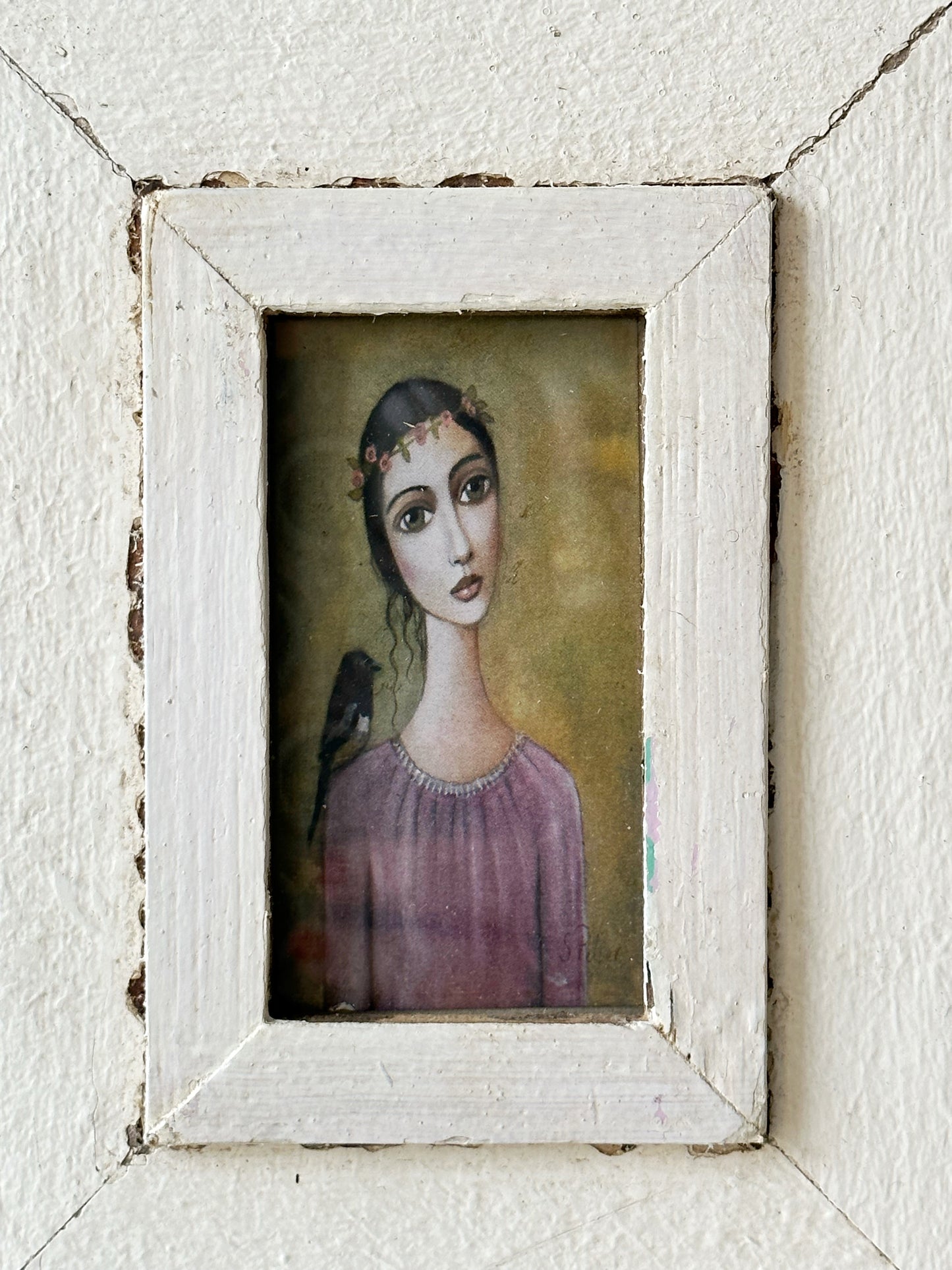 A Beautiful framed portrait of a lady by Sandra Pelser I