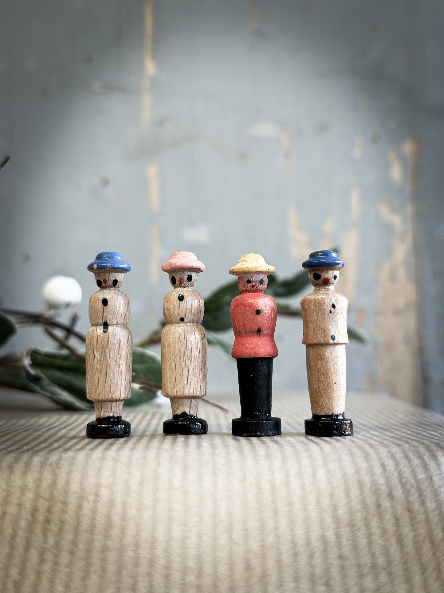 A Vintage German Erzgebirge Lady & Gentleman For A Christmas Putz Village