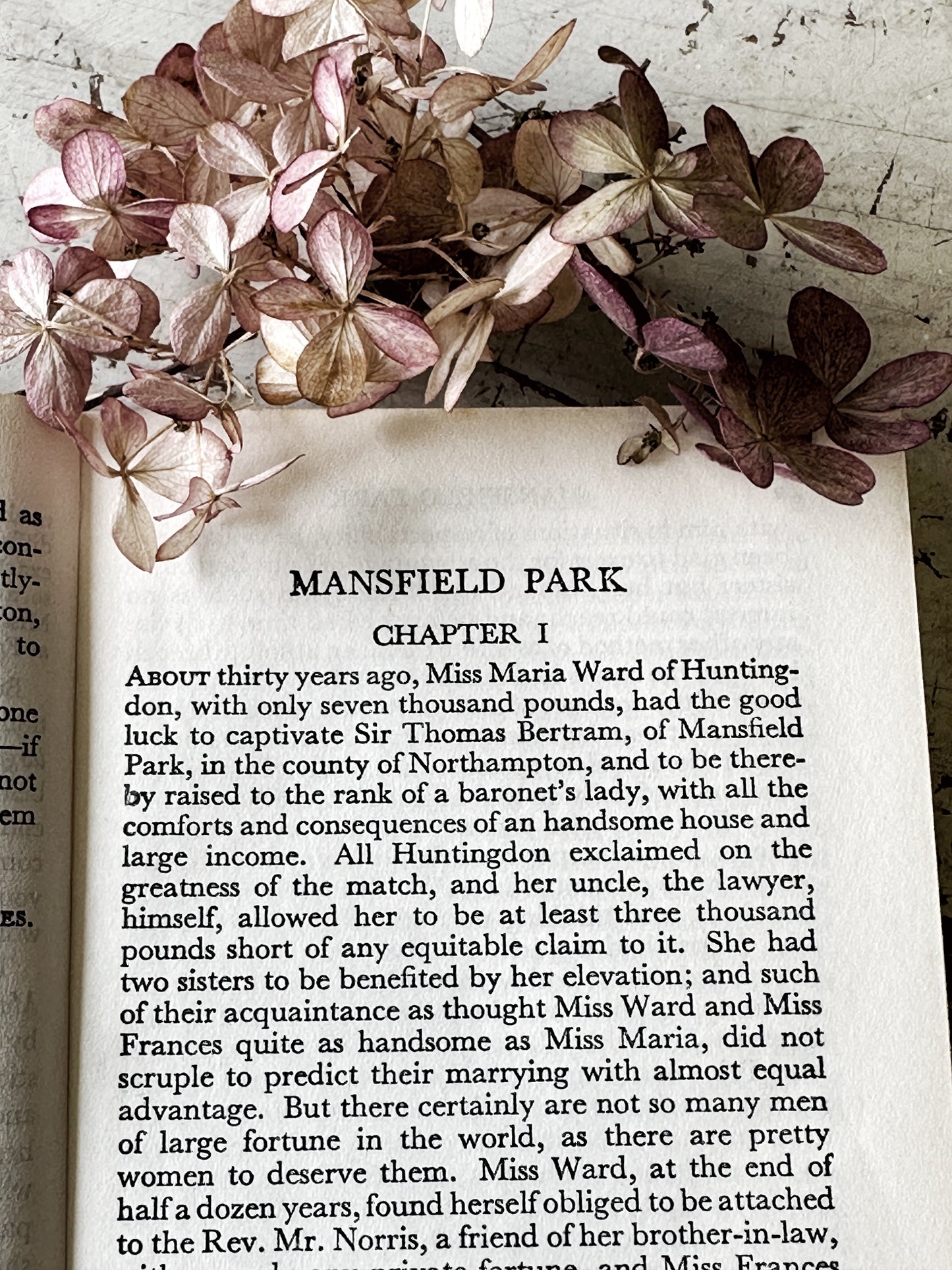Vintage Jane Austen book Mansfield Park