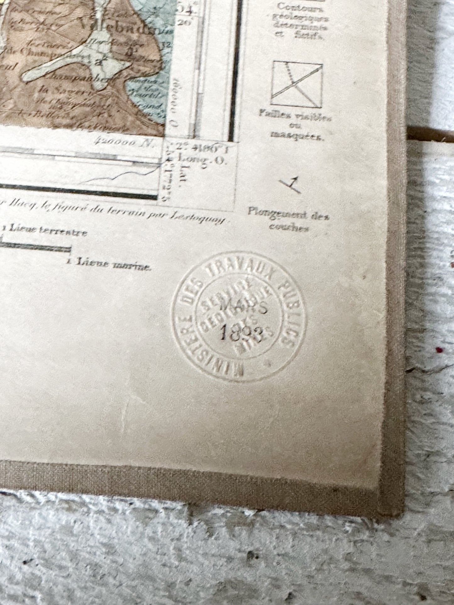 A charming antique French map of amazing quality and design