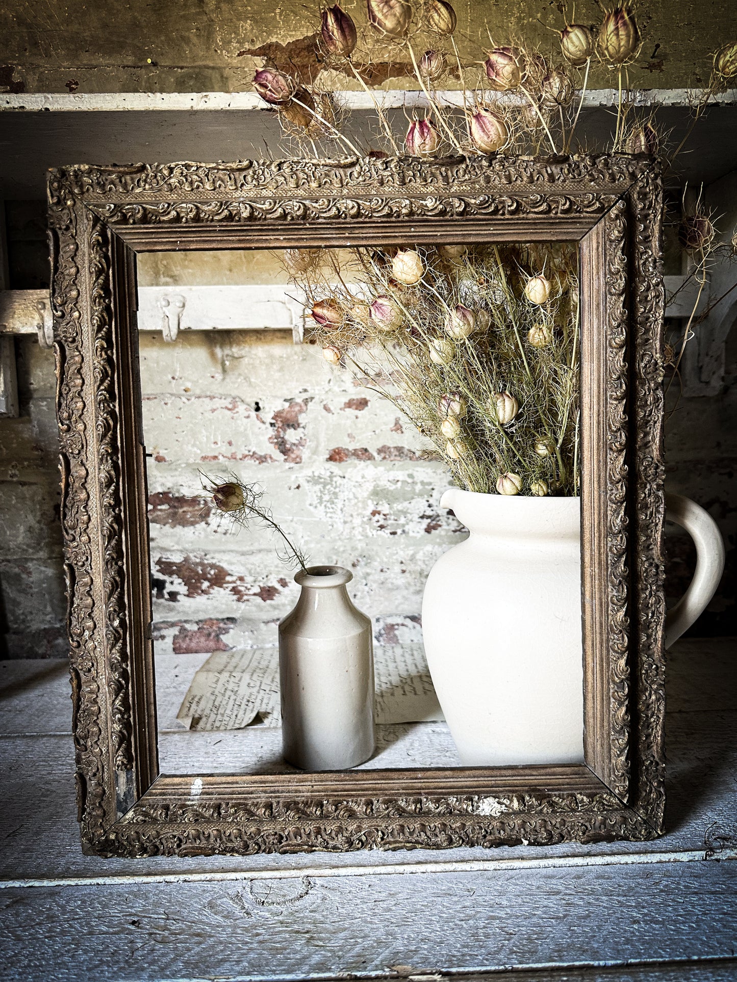 Antique French Gesso Frame
