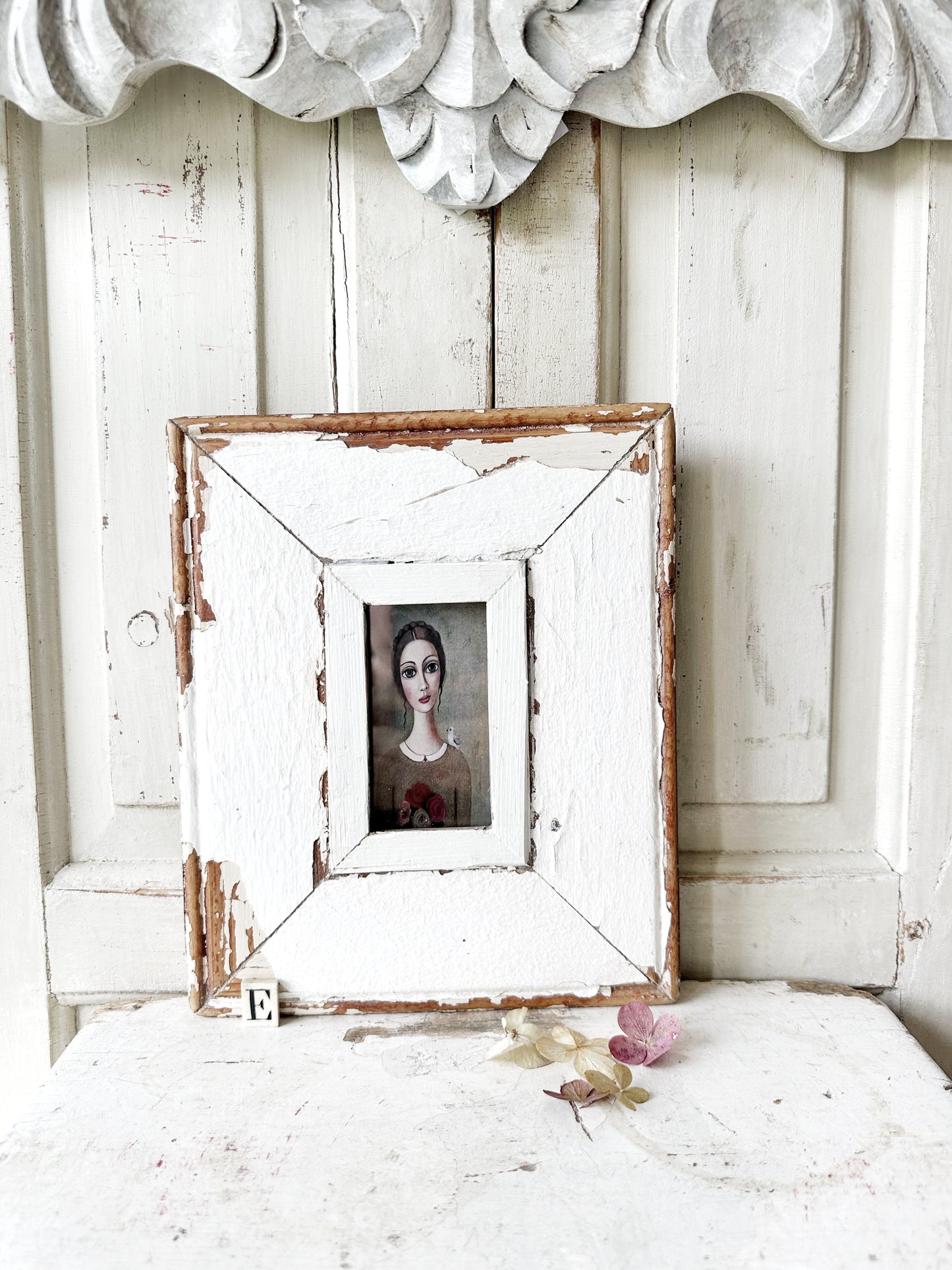 A Beautiful framed portrait of a lady by Sandra Pelser E