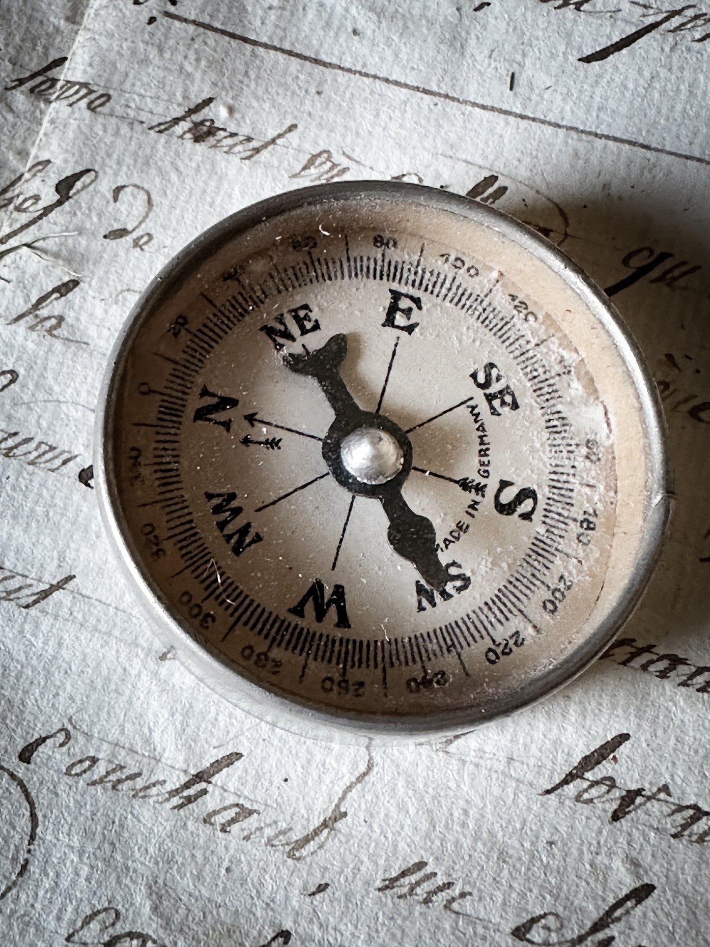 WWII German Compass with signalling mirror