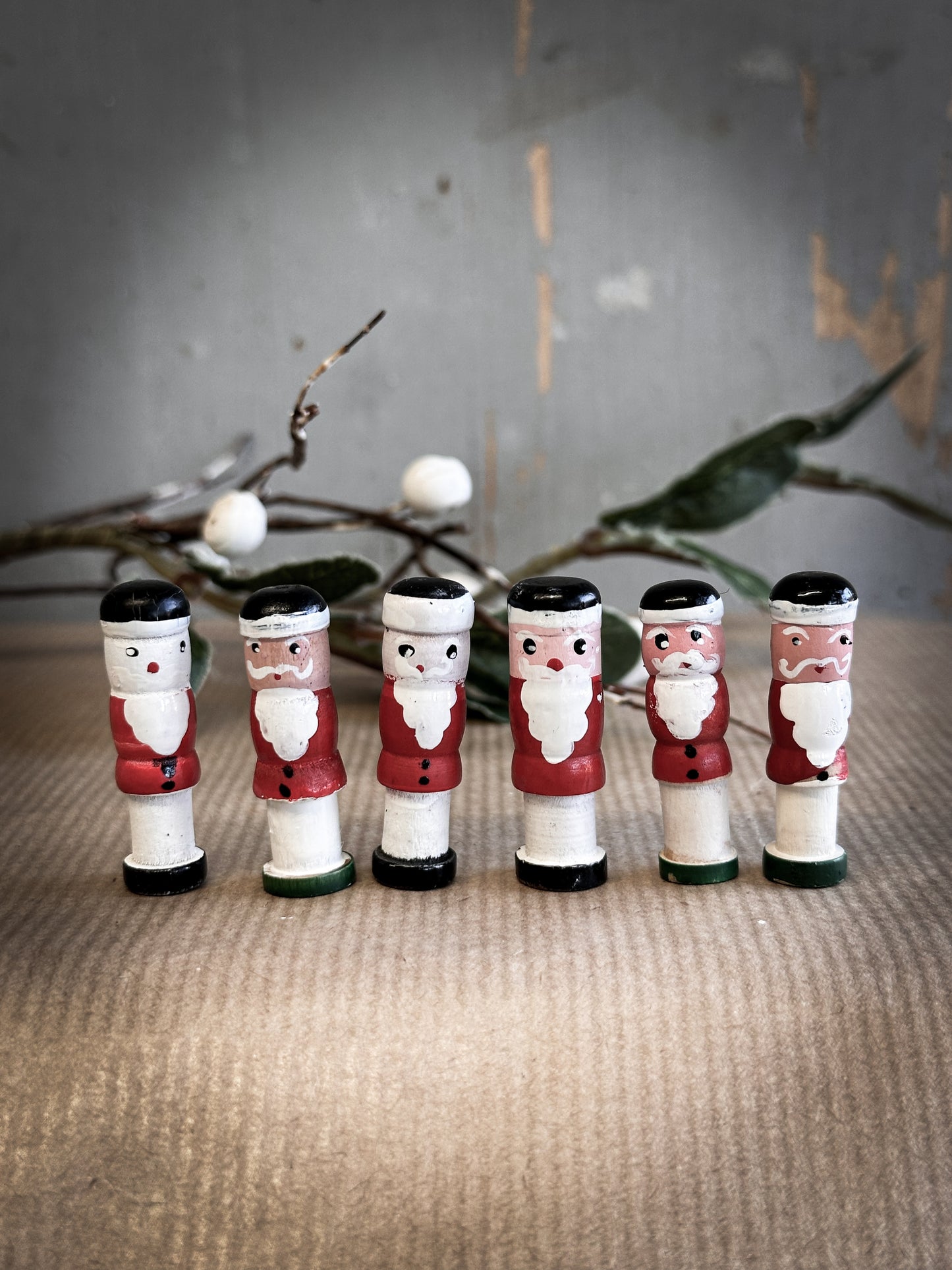 A Vintage German Reworked Erzgebirge Santa Claus For A Christmas Putz Village