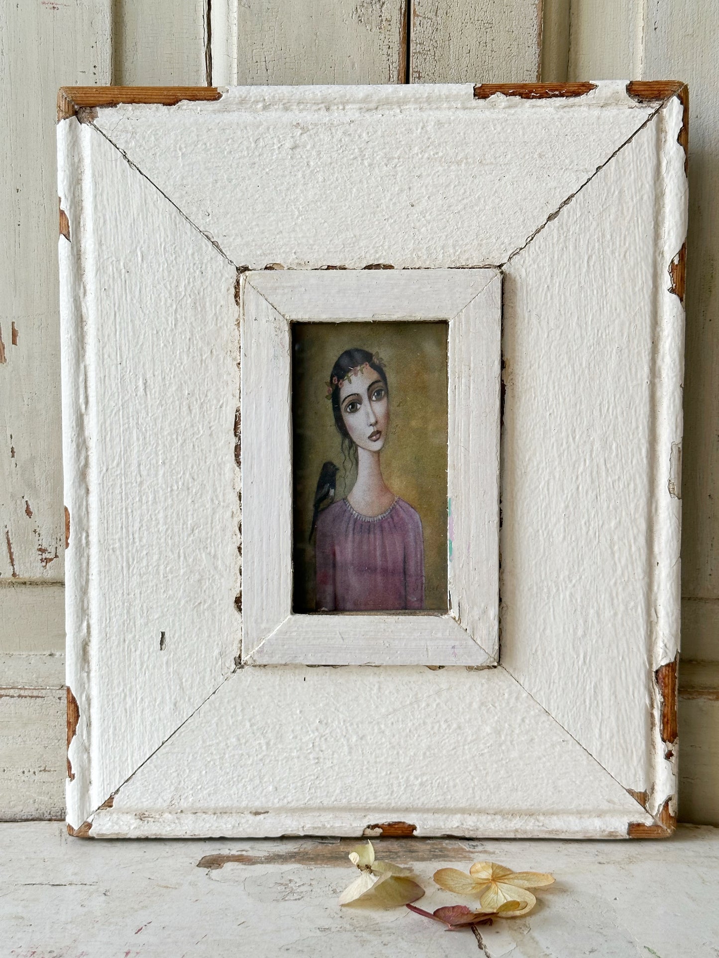 A Beautiful framed portrait of a lady by Sandra Pelser I