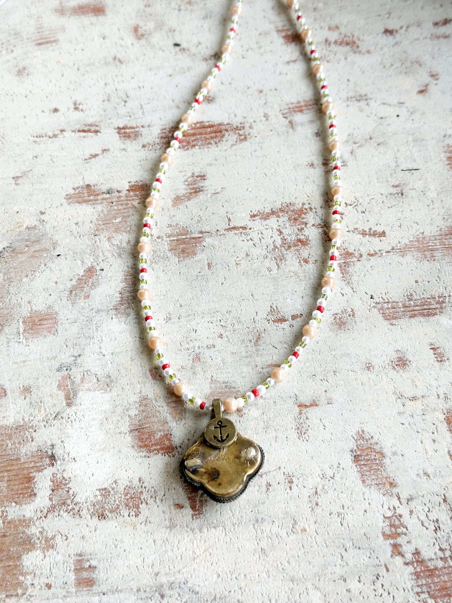 Found Object Antique Micro Mosaic Necklace by Jealous Moon Jewellery
