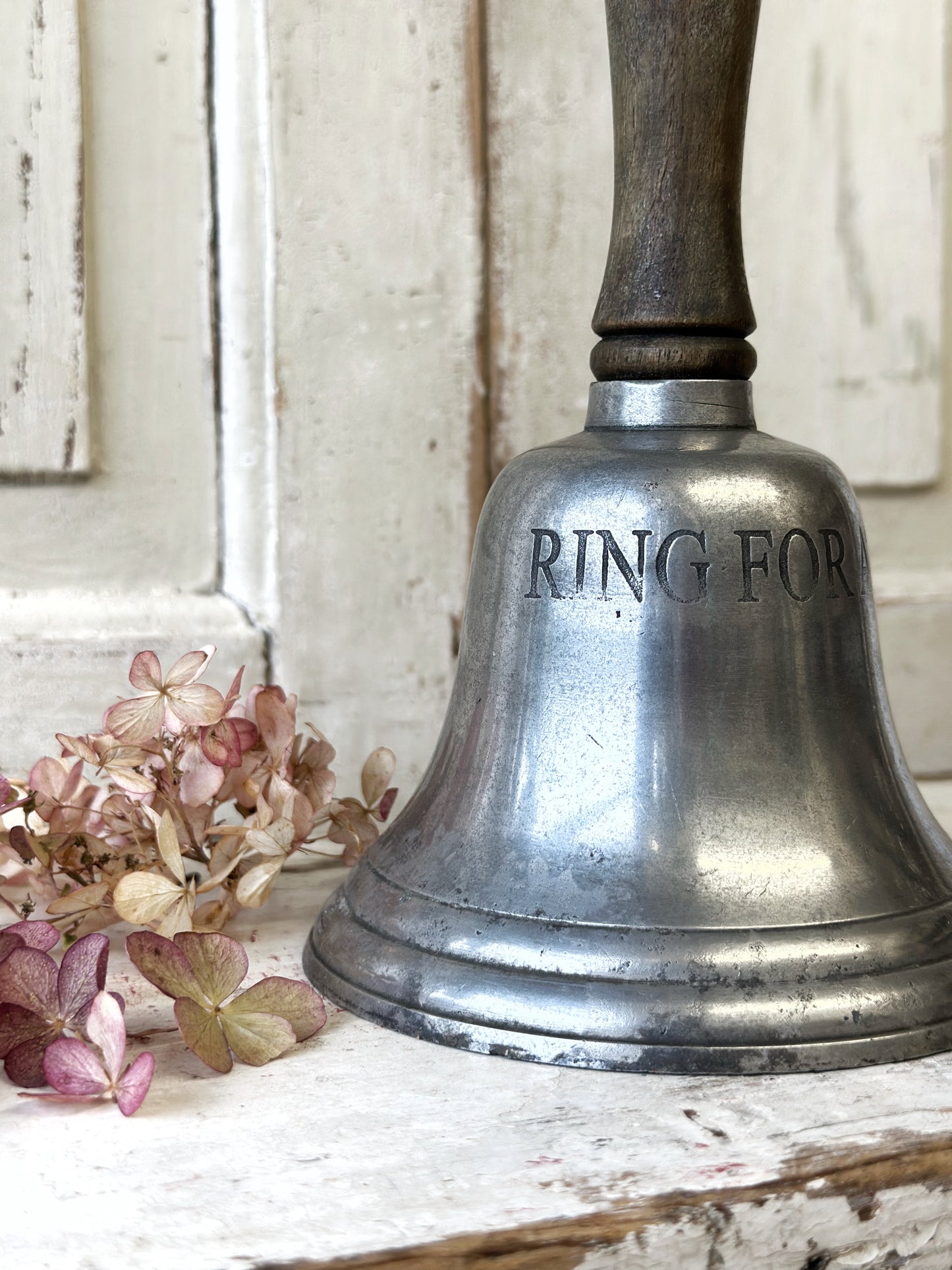 Vintage shop or hotel counter “Ring for attention” bell