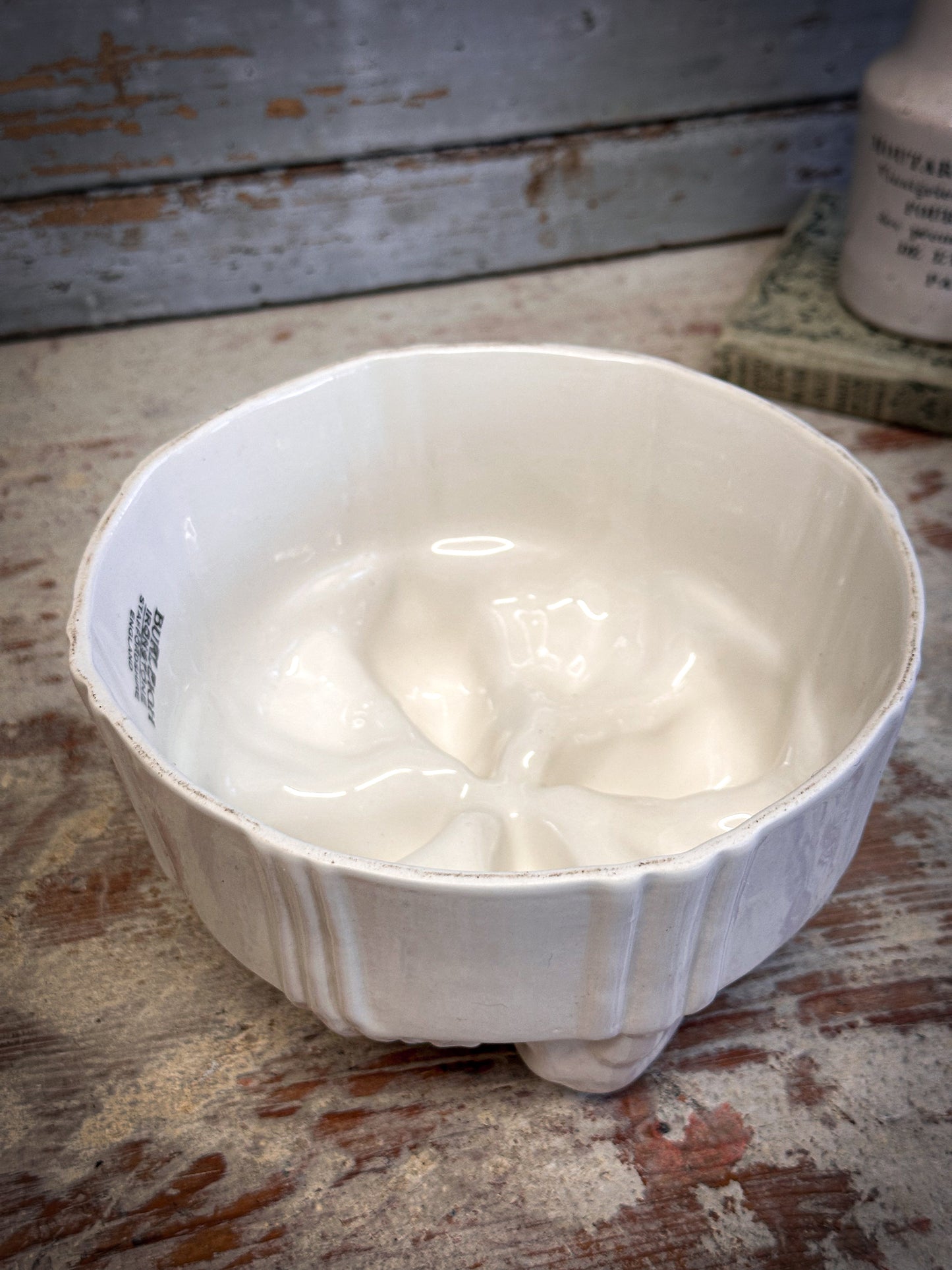 Burleigh Ironstone Rabbit Jelly / Blancmange Mould – Victorian Style Easter Kitchenalia