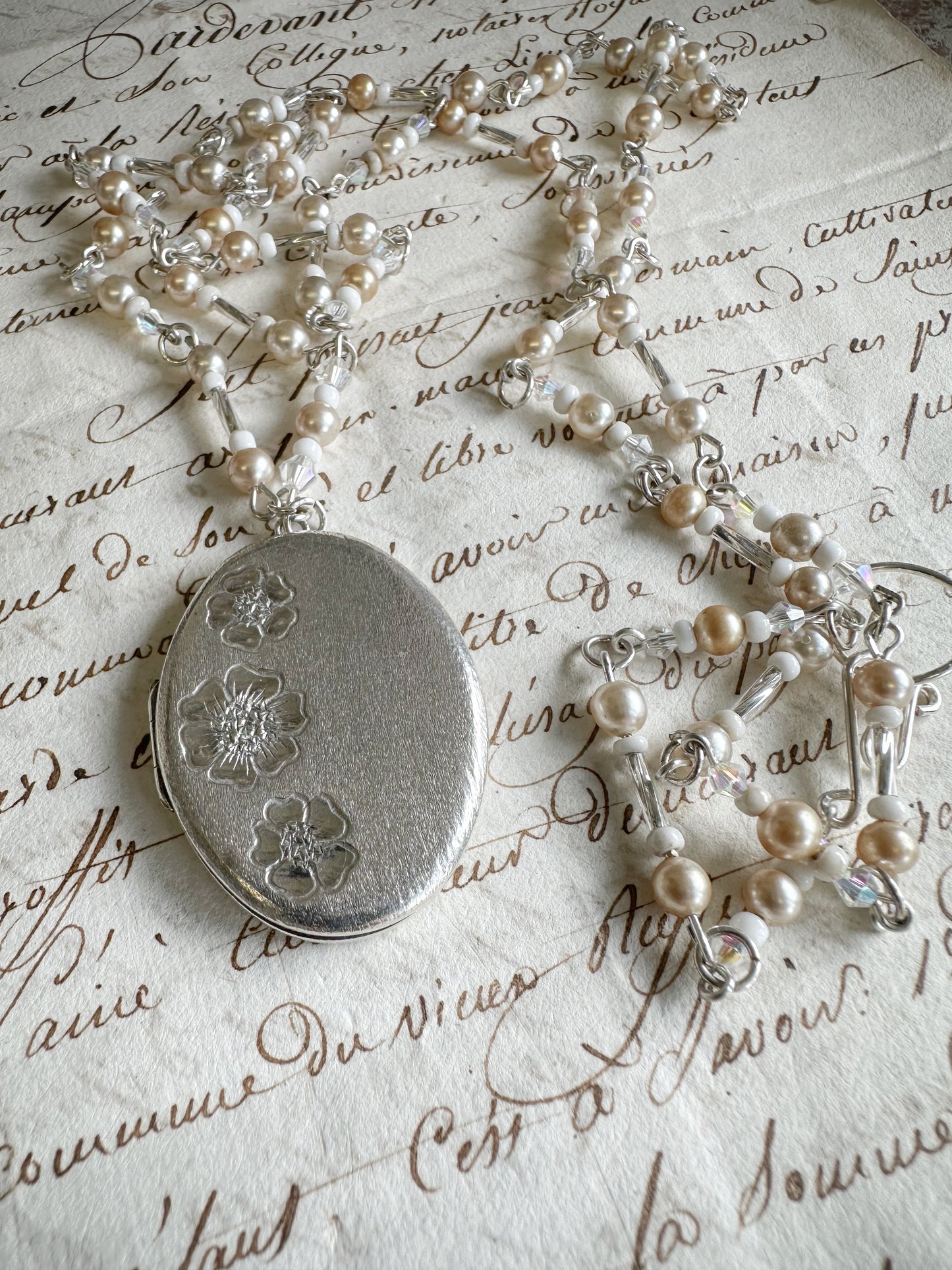 Found Object Vintage Silver Locket Necklace by Jealous Moon Jewellery