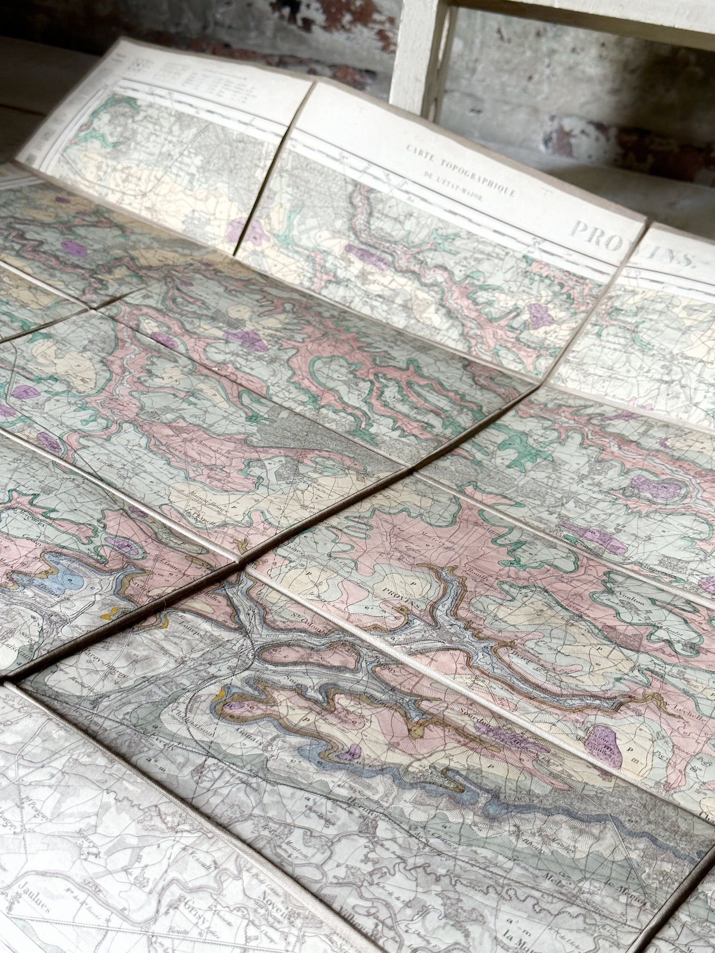 A charming antique French map of amazing quality and design.