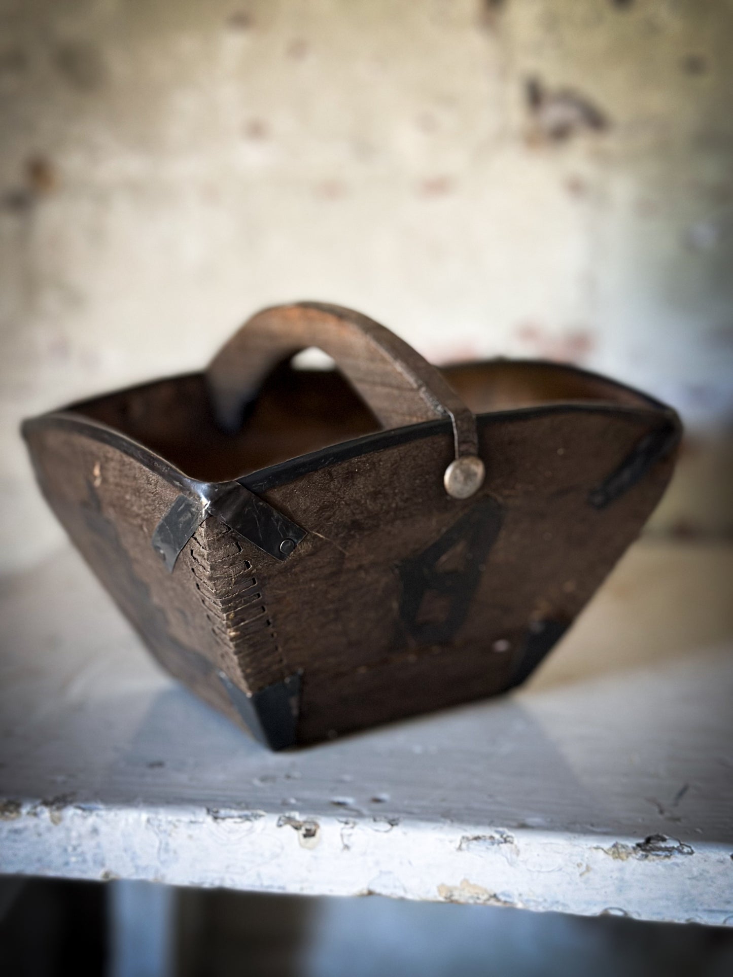 Antique Chinese “Dou” wooden Rice Measure