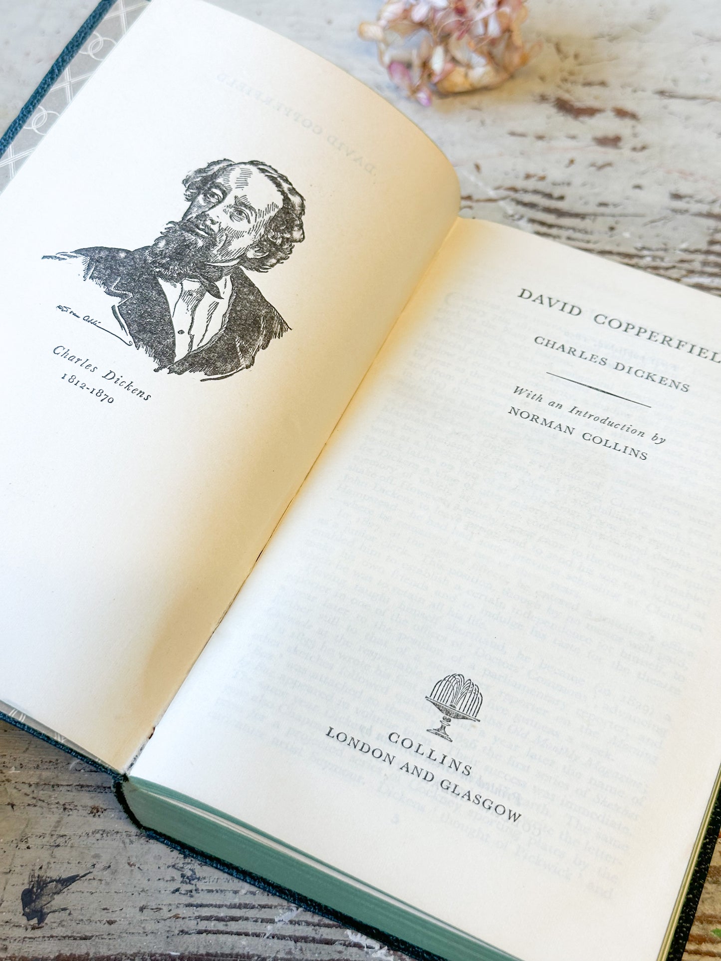 Three Olive Classics books “Lorna Doone” by R.D. Blackmore, “Robert Burnes poems”, “David Copperfield” by Charles Dickens