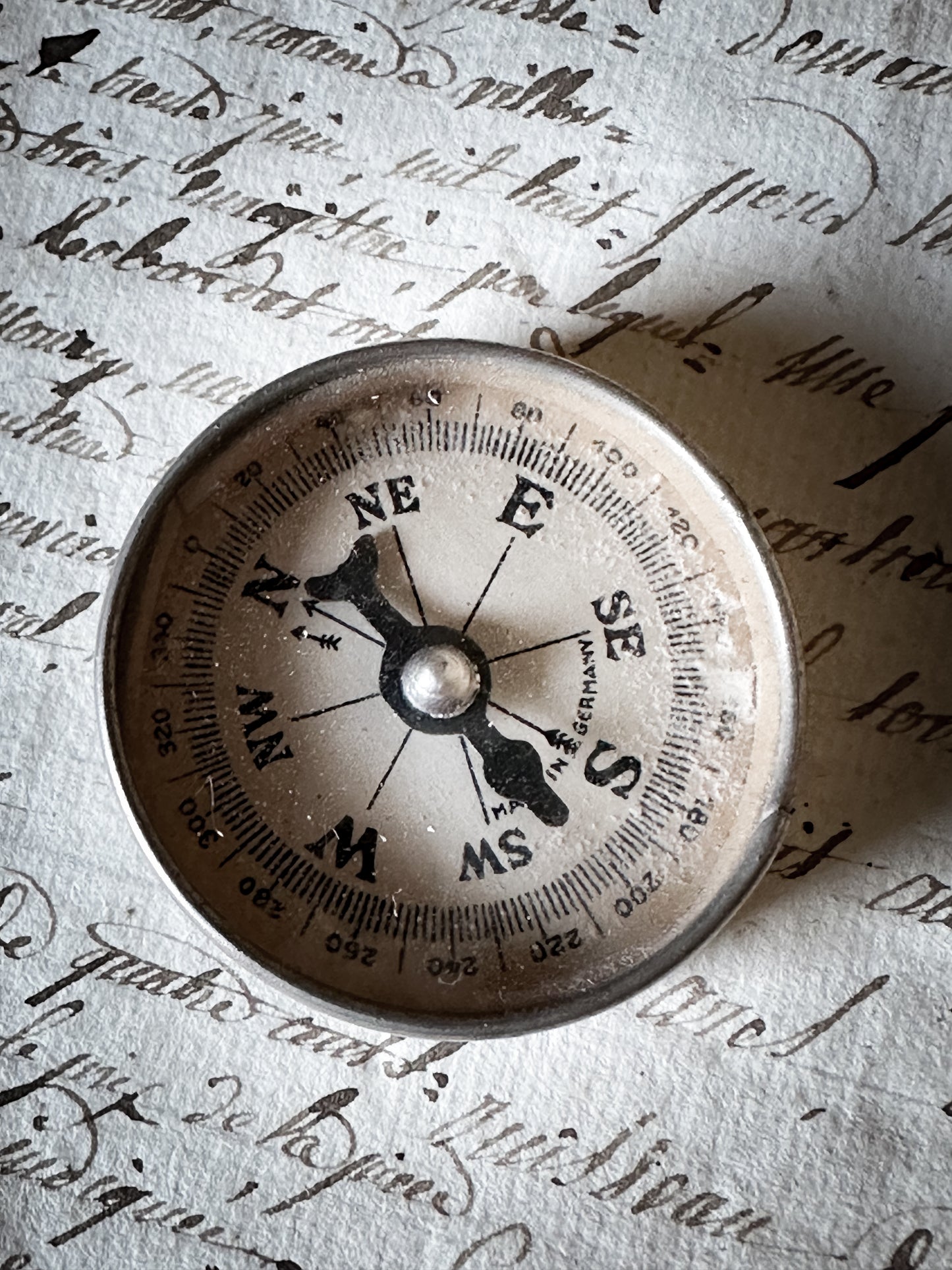 WWII German Compass with signalling mirror