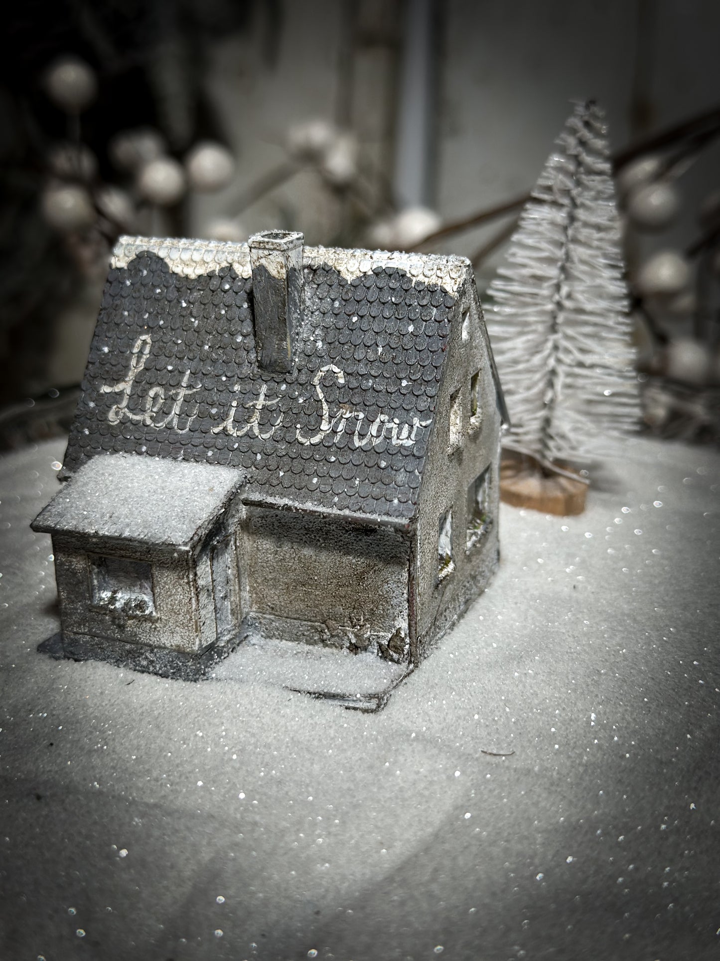 A reworked vintage model German Putz cottage