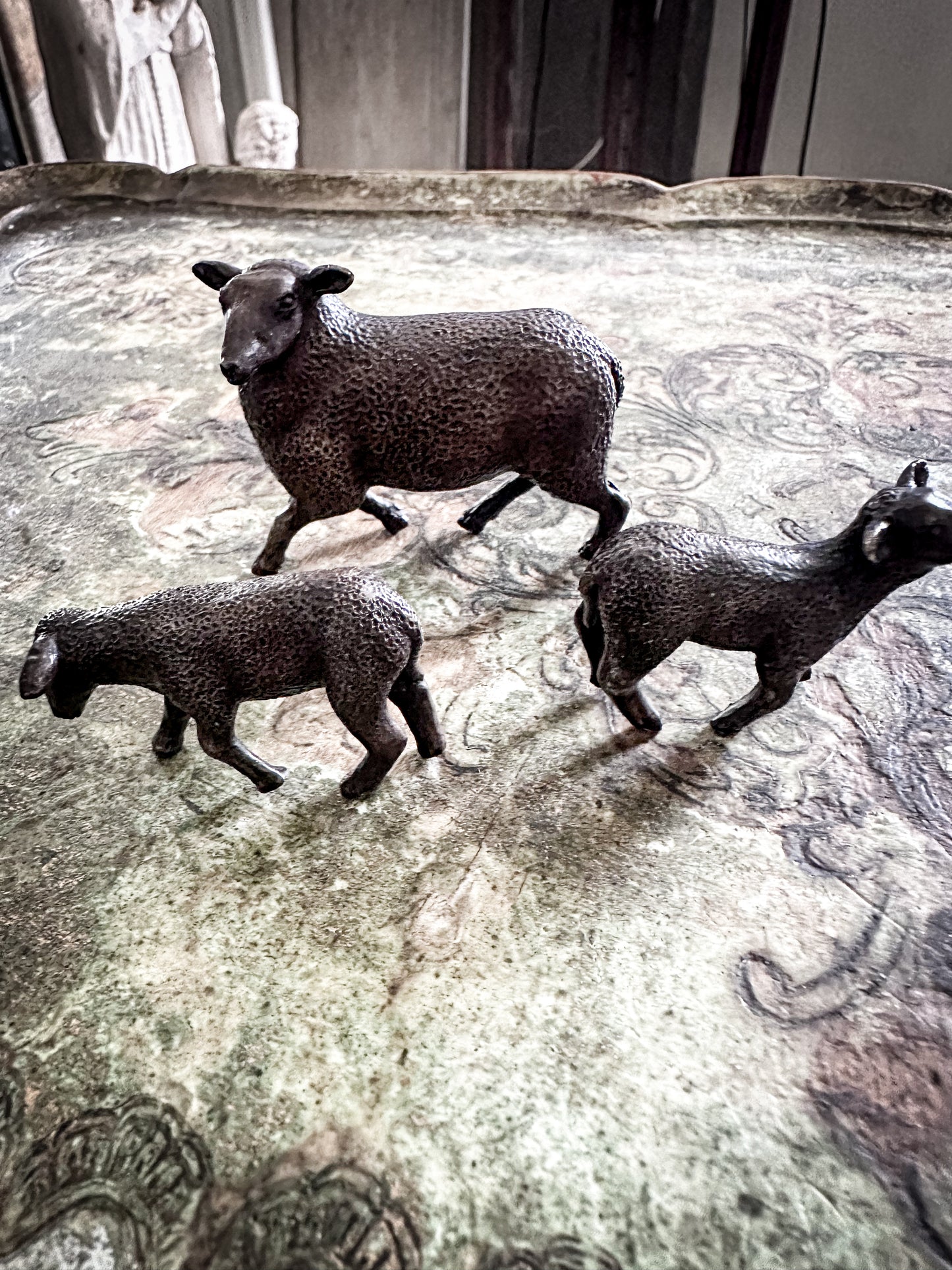 Steve Boss Bronze Sheep and Lambs Limited Edition