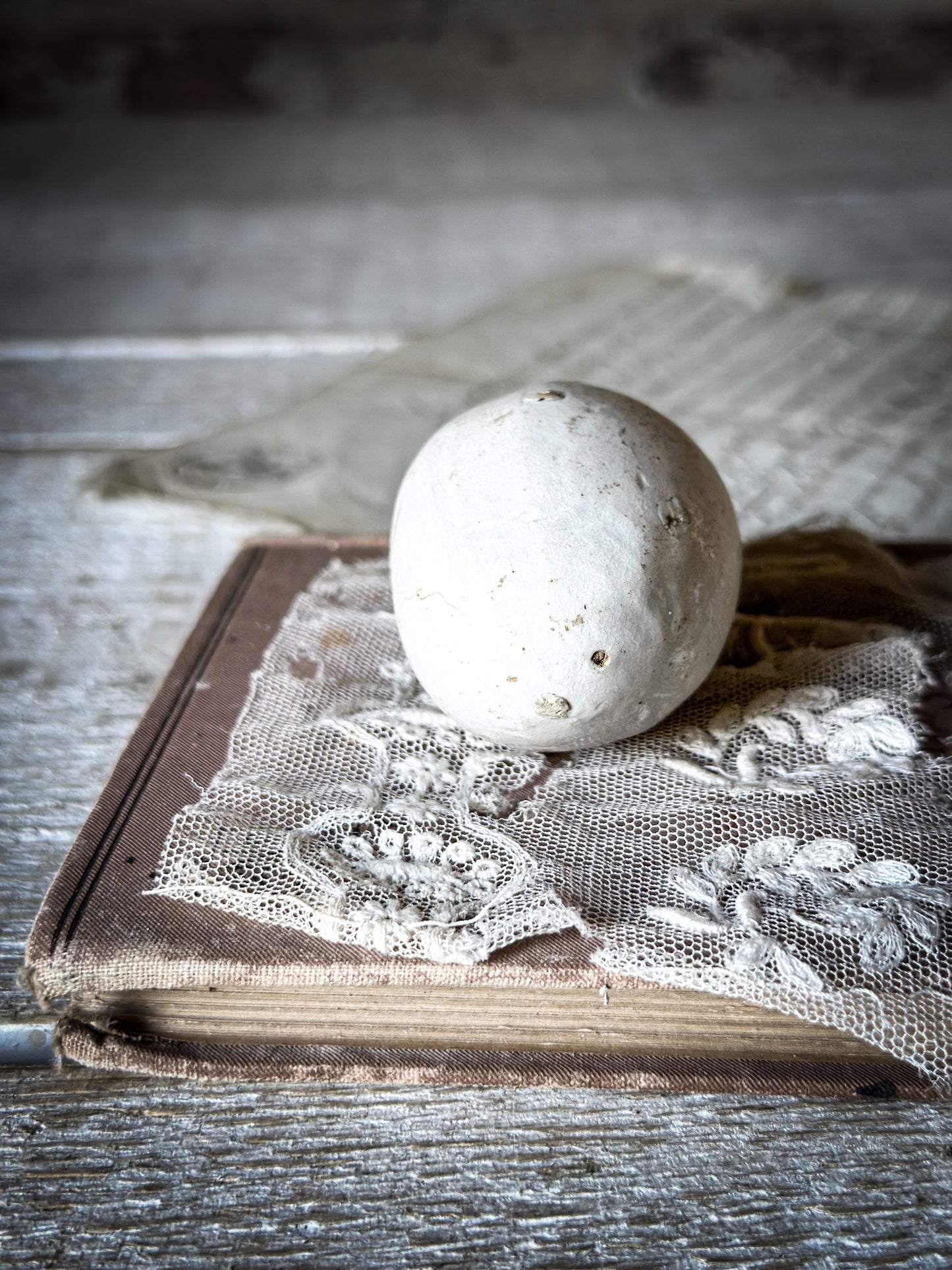 Antique ceramic “Broody egg”