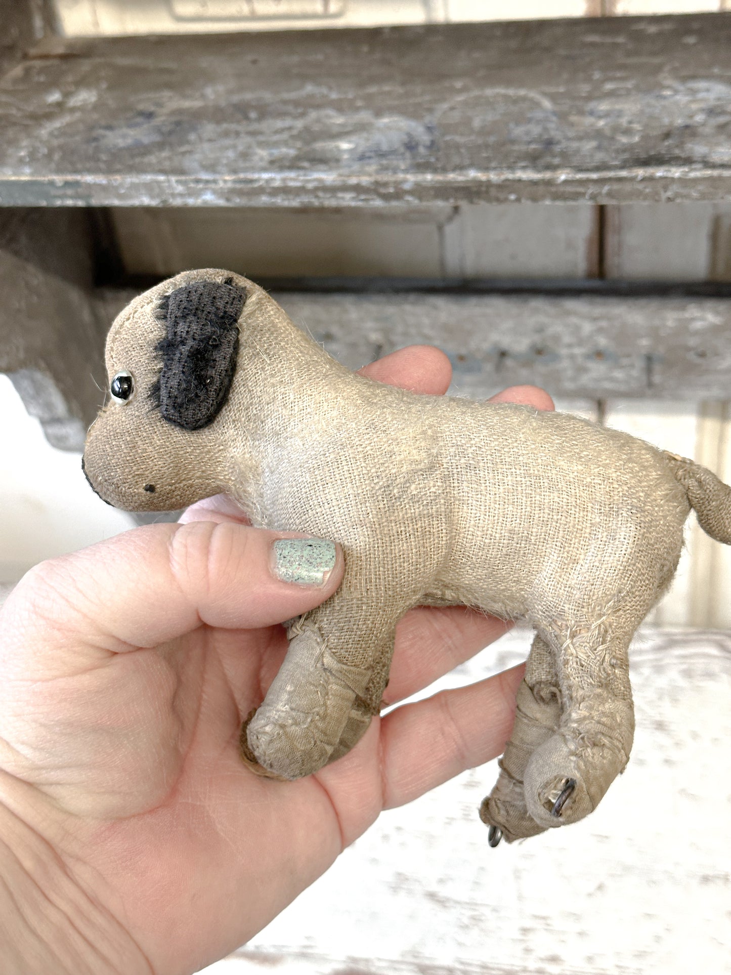 Antique Mohair “Caesar” Terrier Dog Soft Toy C.1930s by Farnell