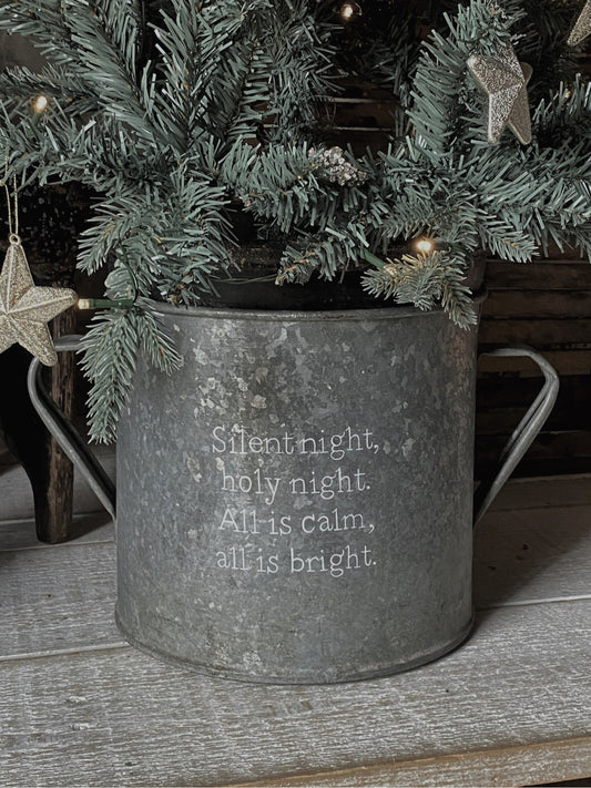A beautiful heirloom vintage galvanised tub hand painted using traditional sign writer’s techniques and materials
