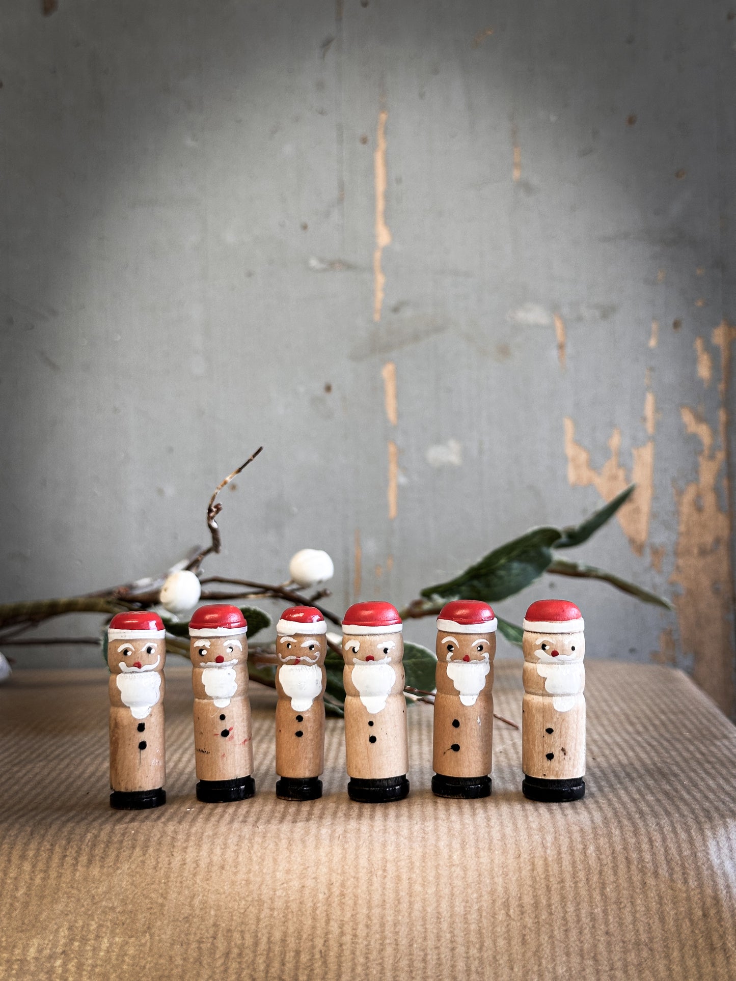 A Vintage German Reworked Erzgebirge Santa Claus For A Christmas Putz Village