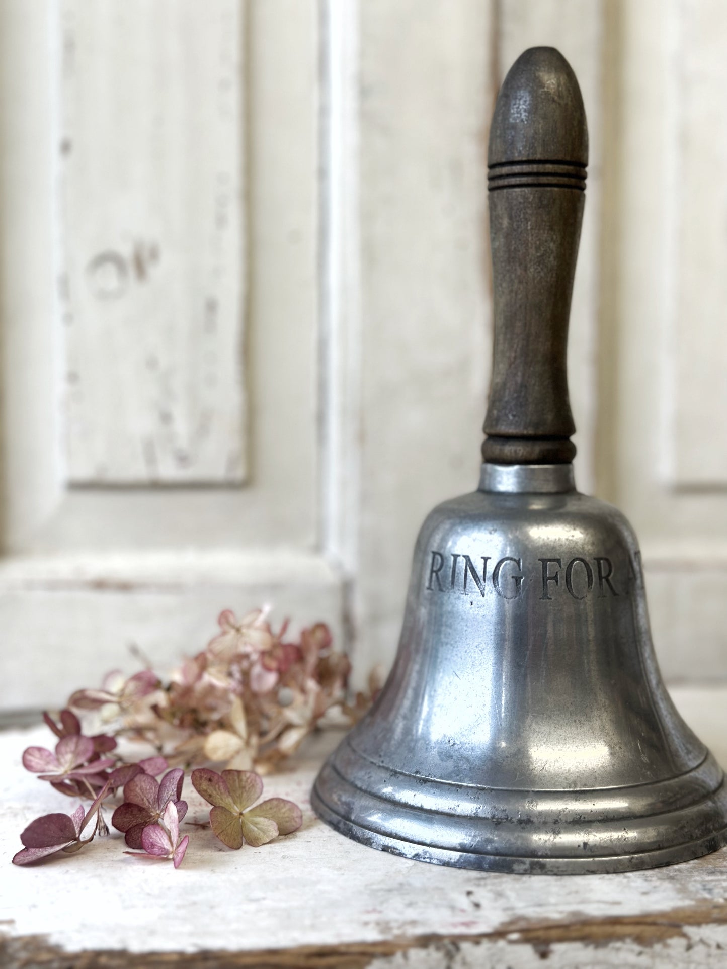 Vintage shop or hotel counter “Ring for attention” bell