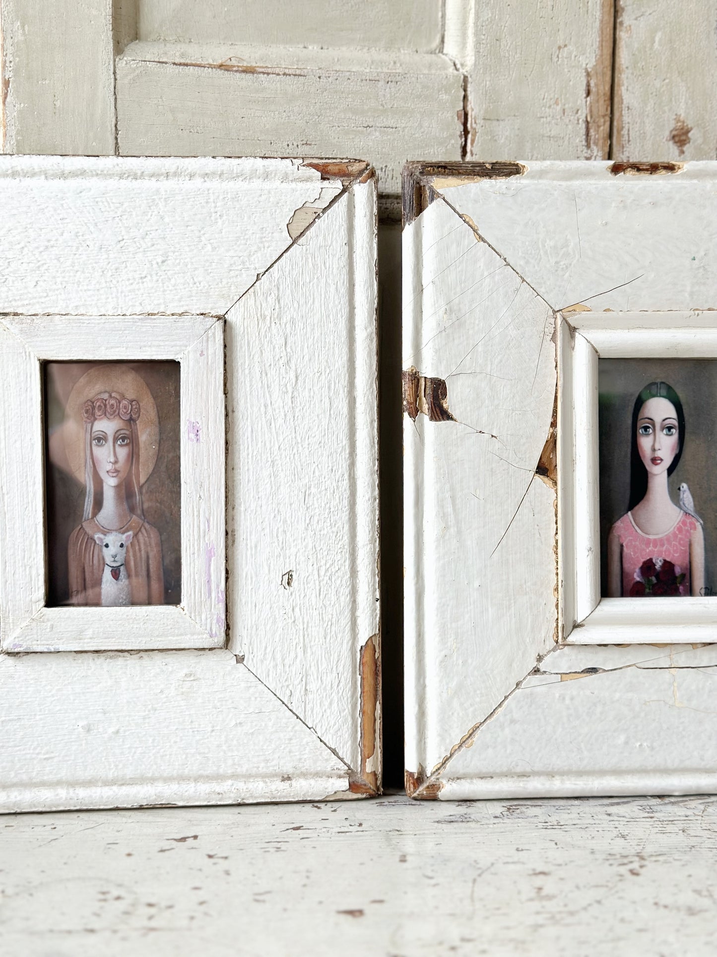 A Beautiful framed portrait of a lady by Sandra Pelser K