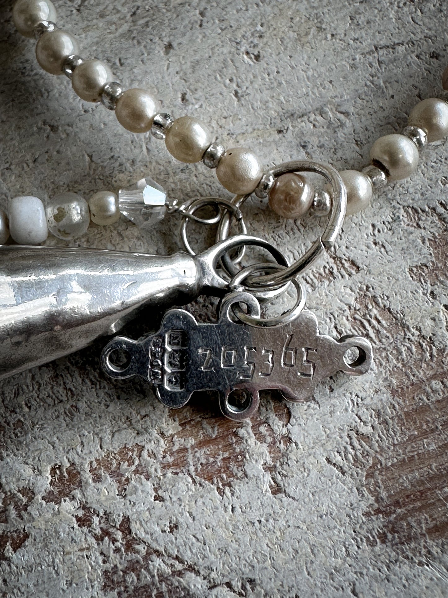 Found Object silver Bell Candle Snuffer Necklace by Jealous Moon Jewellery