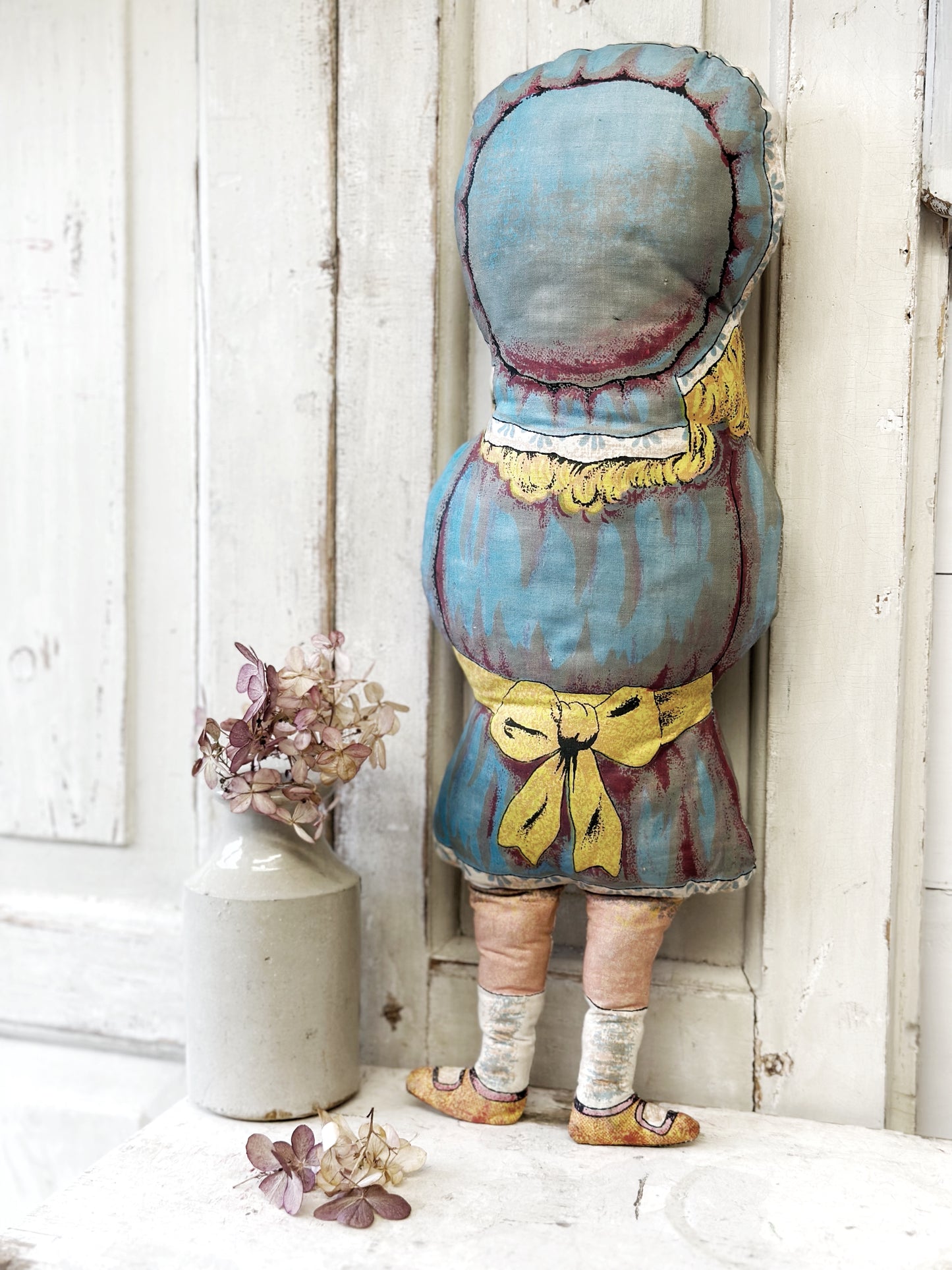 VINTAGE DEAN'S RAG BOOK CO STYLE PRINTED FABRIC DOLL