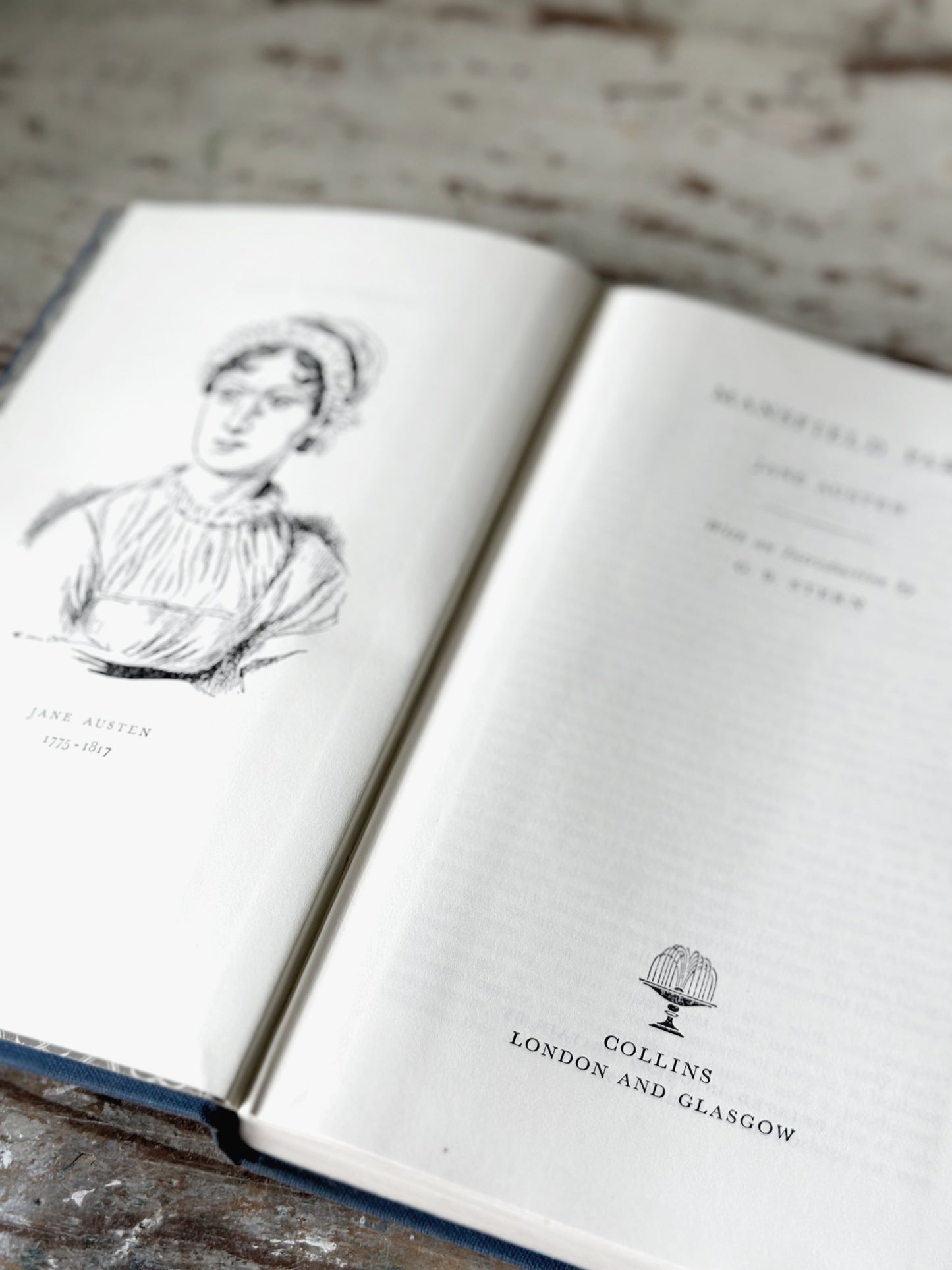 Vintage Jane Austen book Mansfield Park