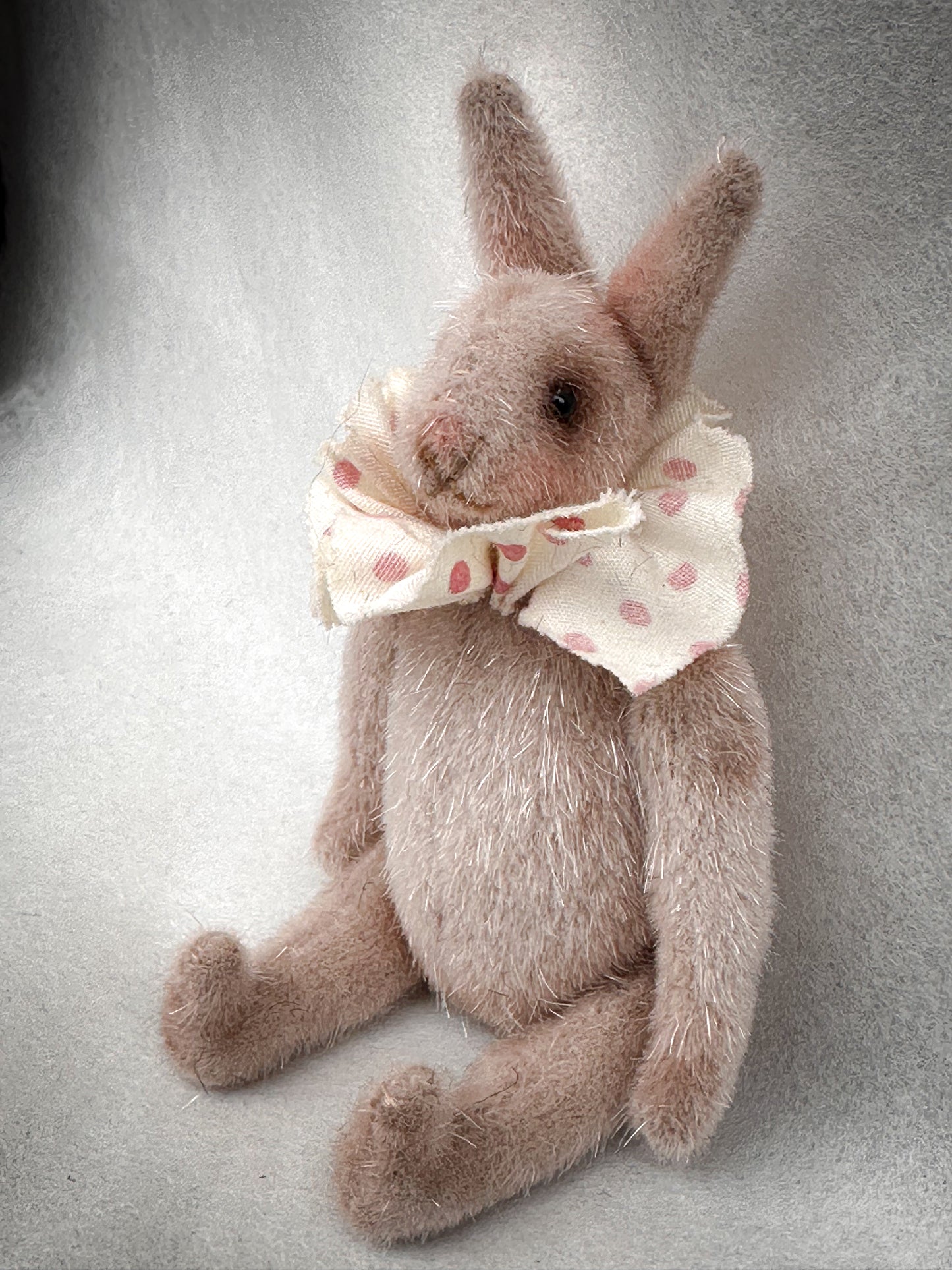 Handmade One of a Kind Mohair Art Teddy Bunny by Goody Two Shoes
