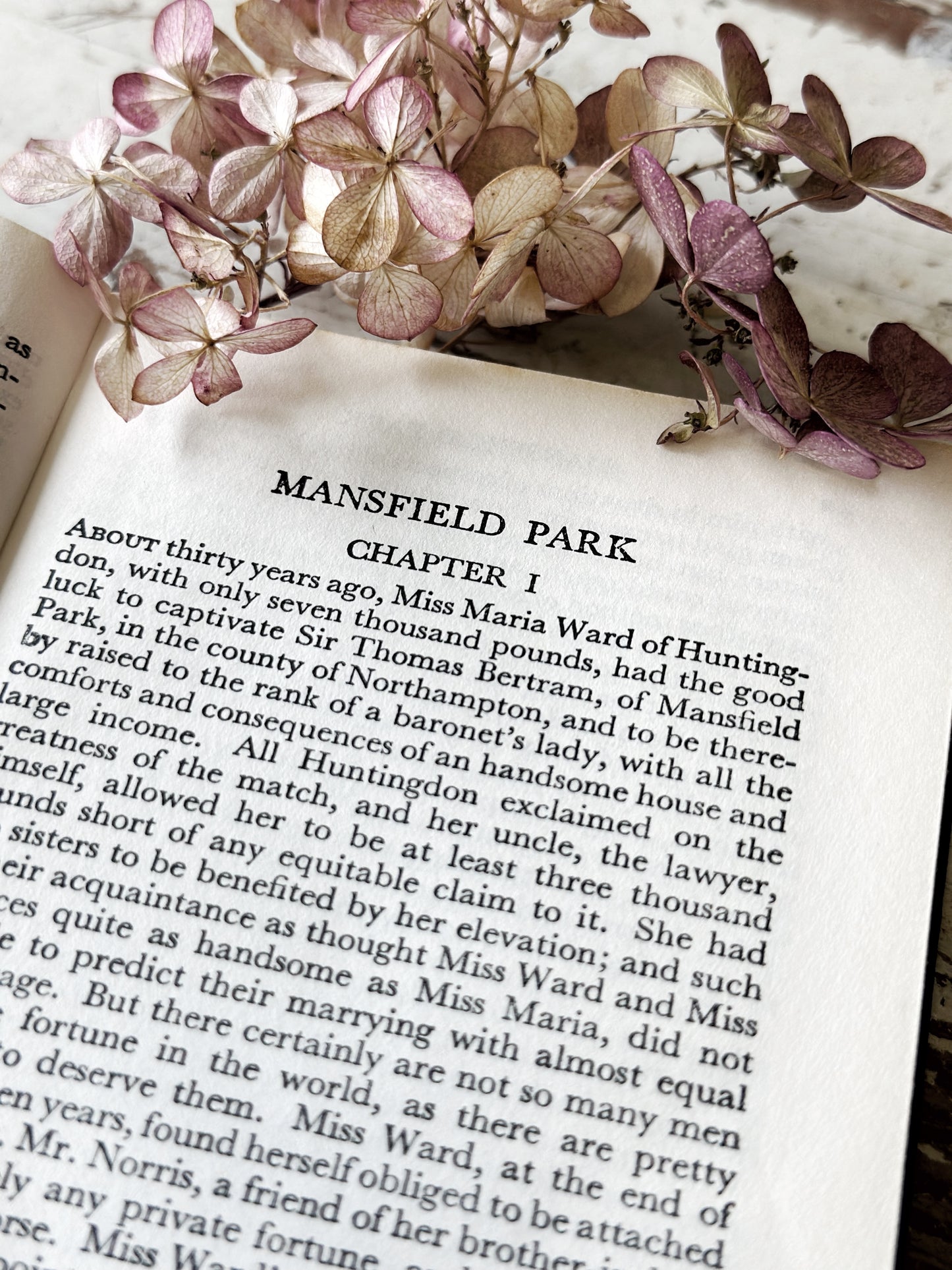 Vintage Jane Austen book Mansfield Park