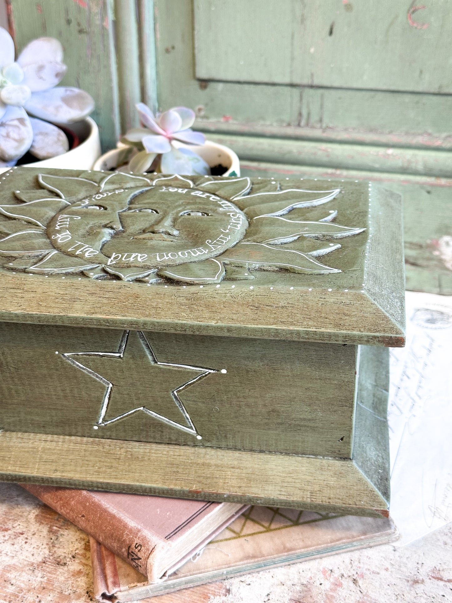 “You Are My Sun, My Moon and All My Stars” – Hand Painted Wooden Box