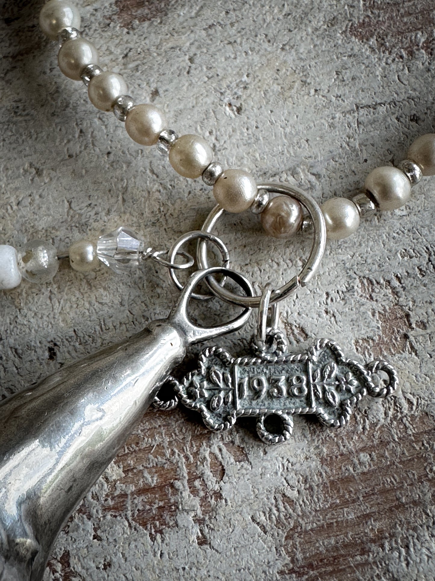 Found Object silver Bell Candle Snuffer Necklace by Jealous Moon Jewellery