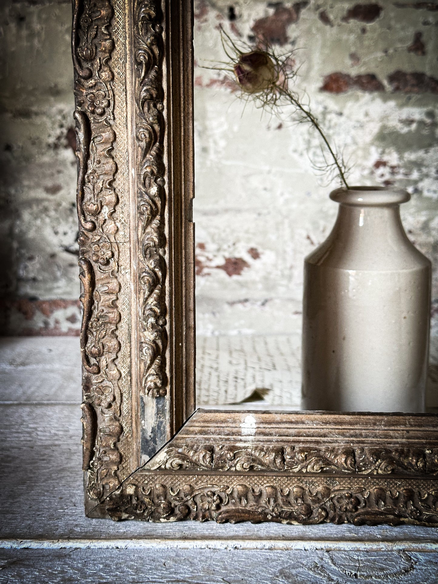 Antique French Gesso Frame