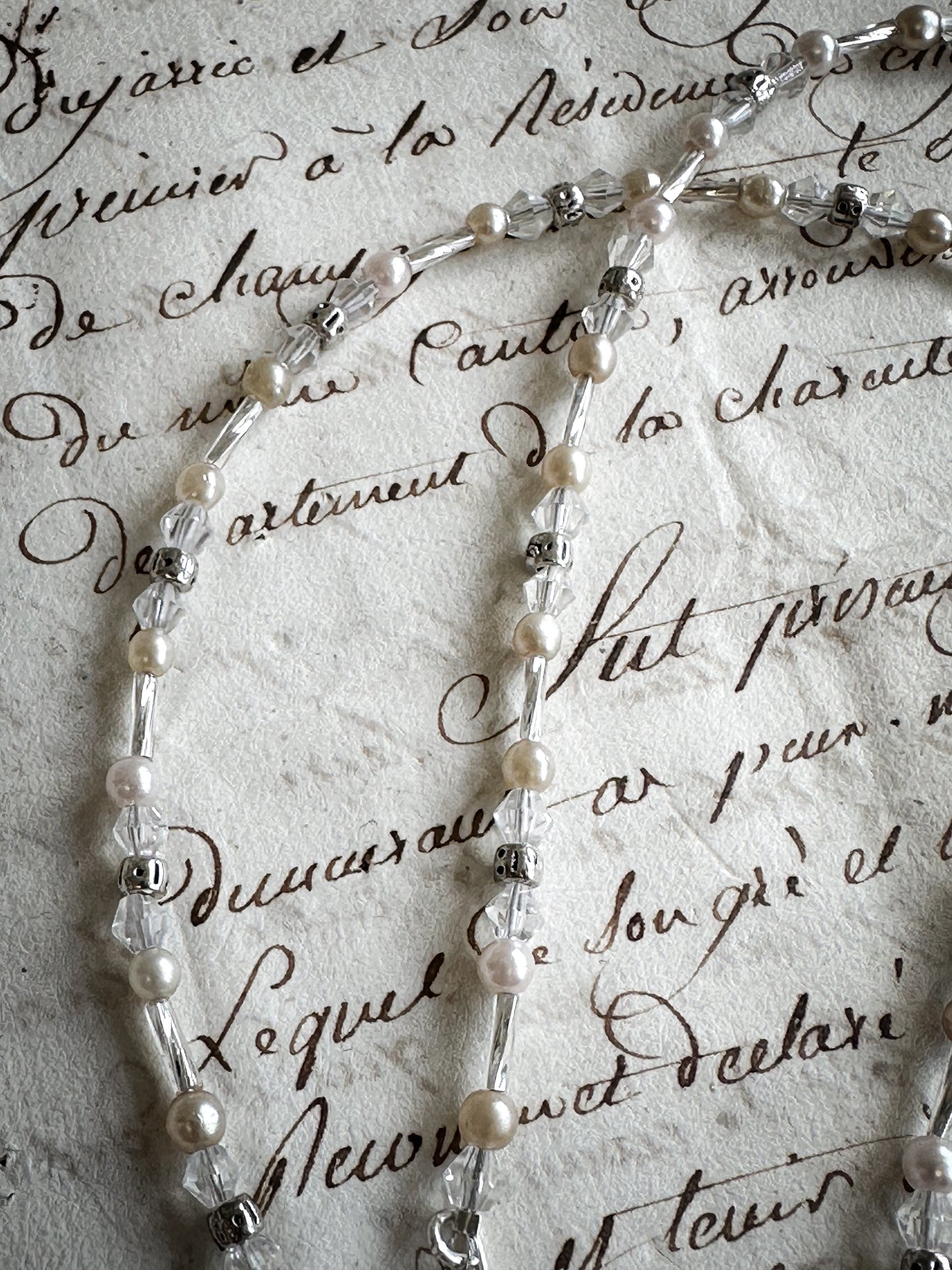 Found Object Mother of Pearl Heart Necklace by Jealous Moon Jewellery
