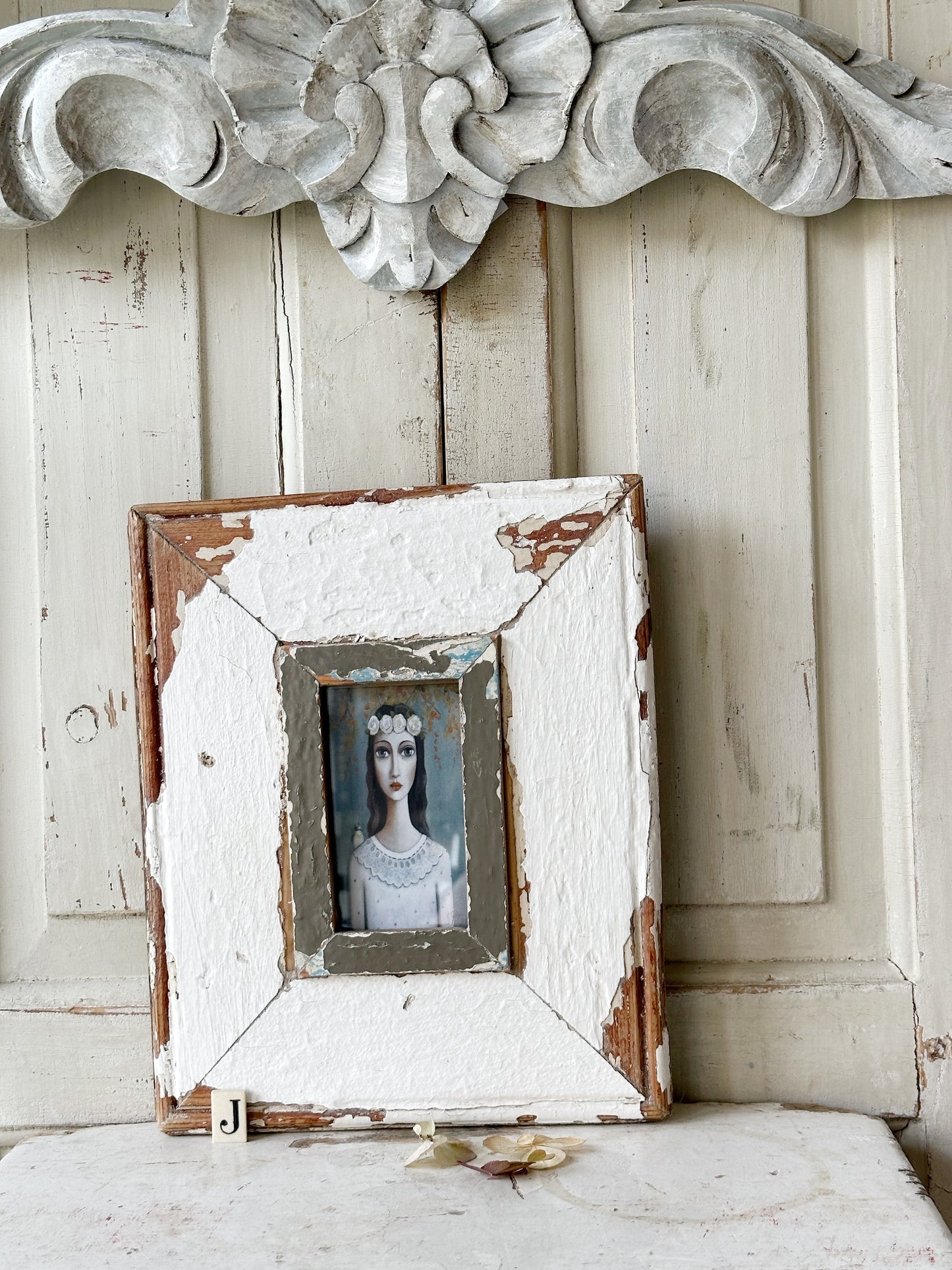 A Beautiful framed portrait of a lady by Sandra Pelser J