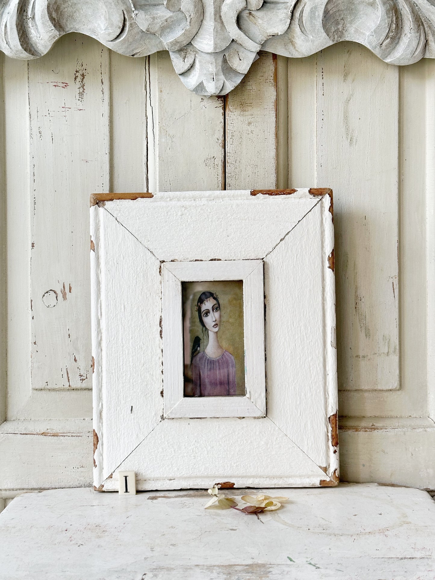 A Beautiful framed portrait of a lady by Sandra Pelser I