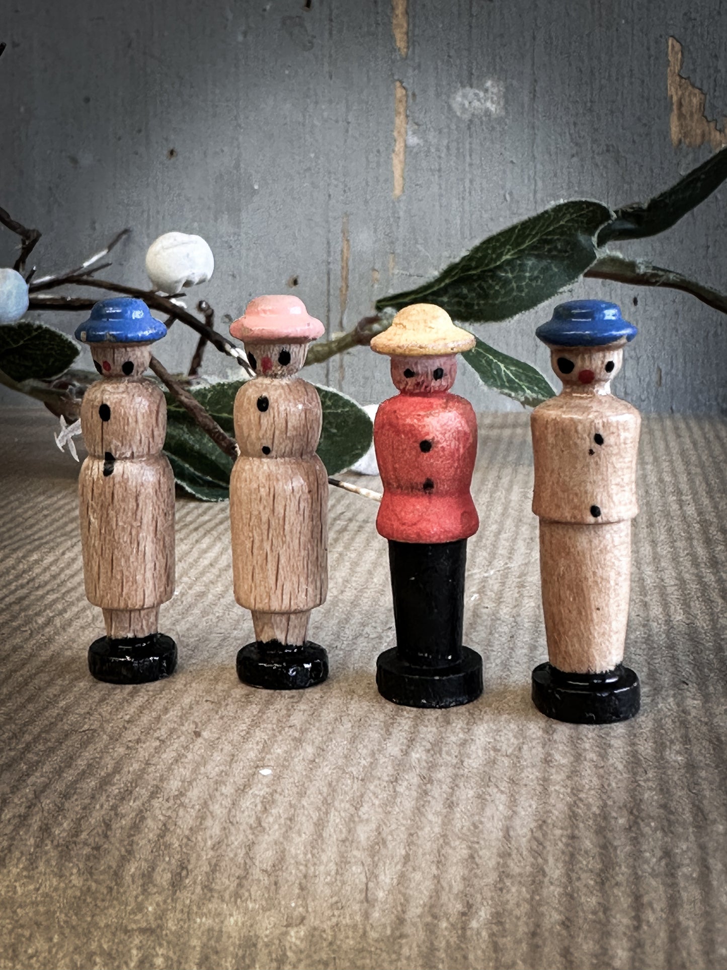 A Vintage German Erzgebirge Lady & Gentleman For A Christmas Putz Village