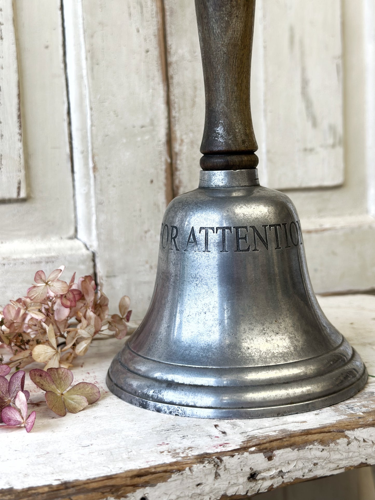 Vintage shop or hotel counter “Ring for attention” bell
