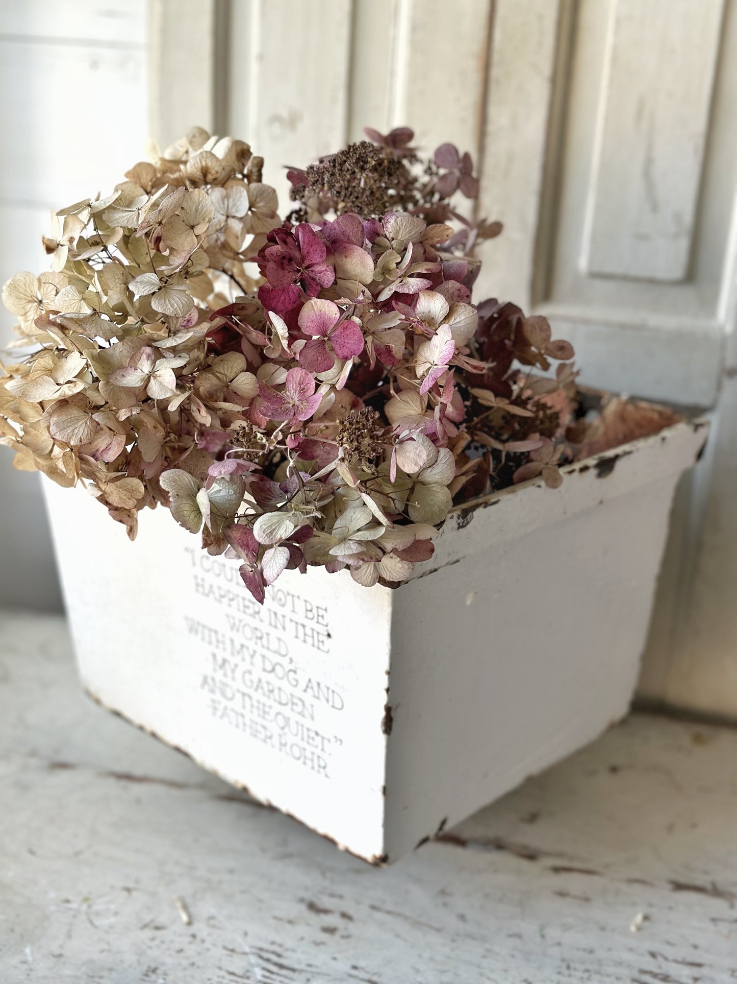 A stunning large antique cast iron Victorian Rain hopper planter