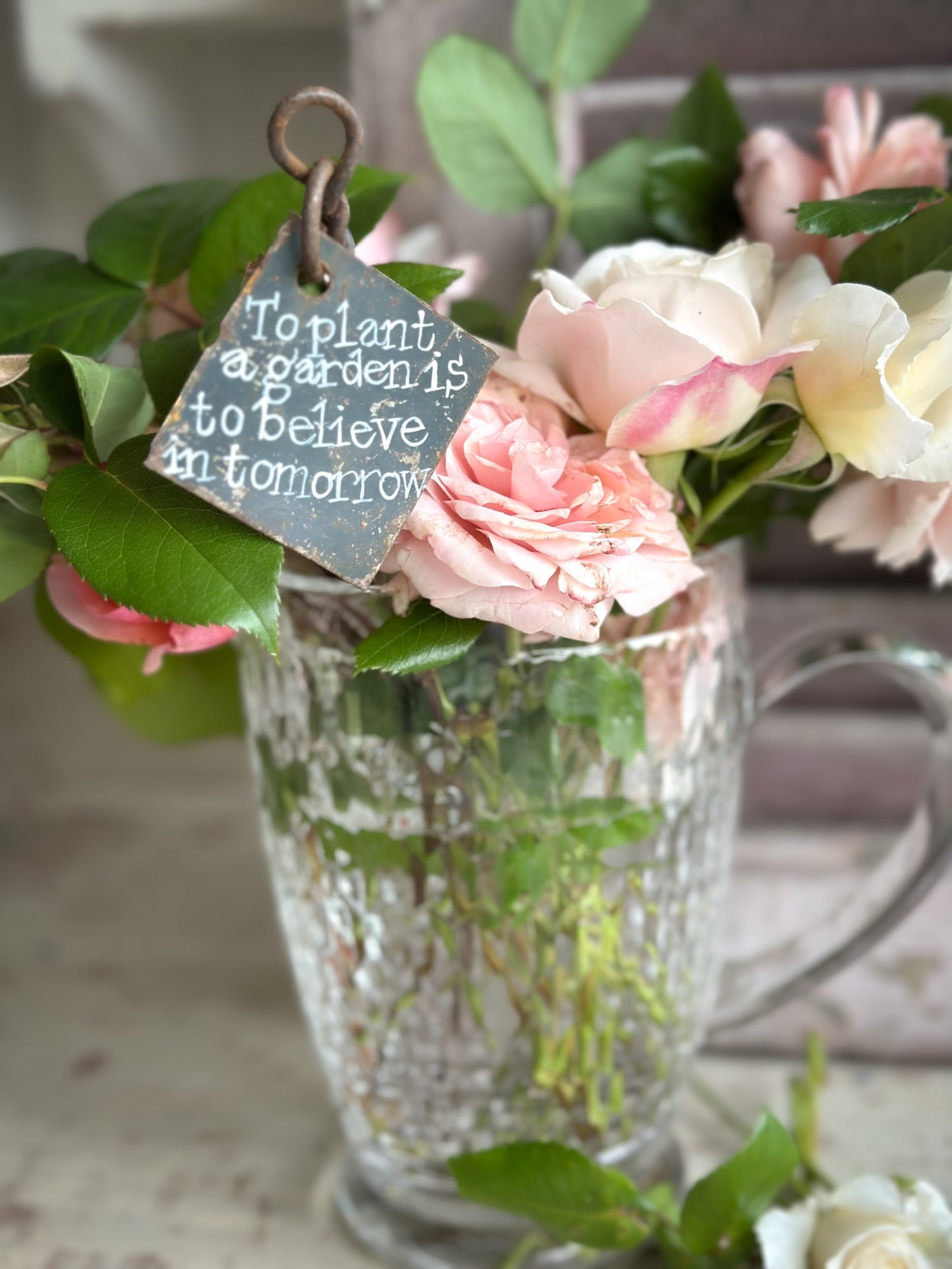 A Hand Painted French Plant Marker