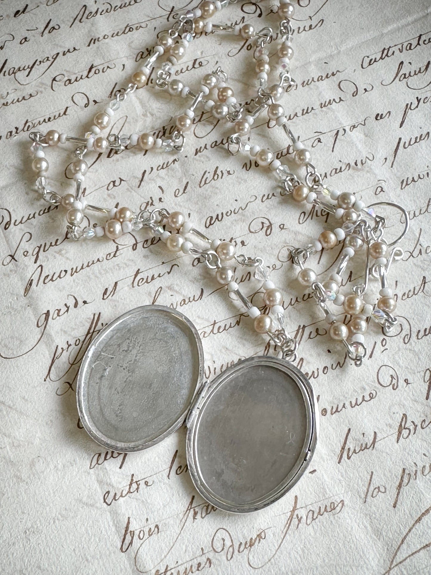 Found Object Vintage Silver Locket Necklace by Jealous Moon Jewellery