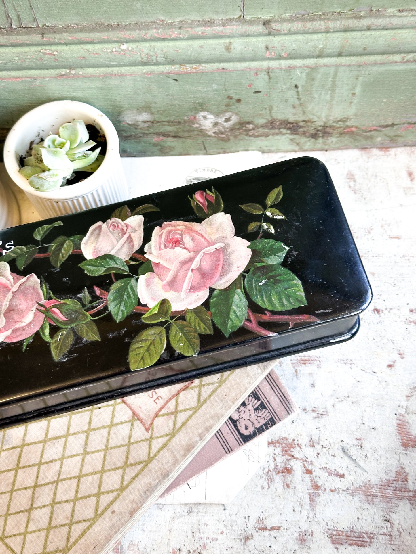 “In Search of My Mother’s Garden…” – Victorian Lacquered Glove Box