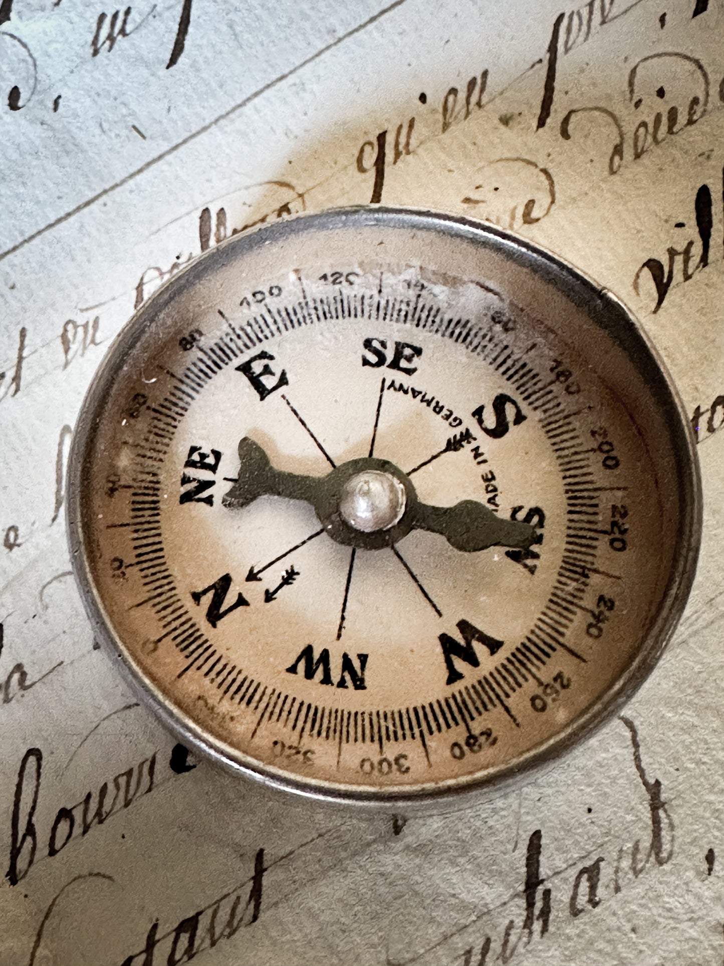 WWII German Compass with signalling mirror