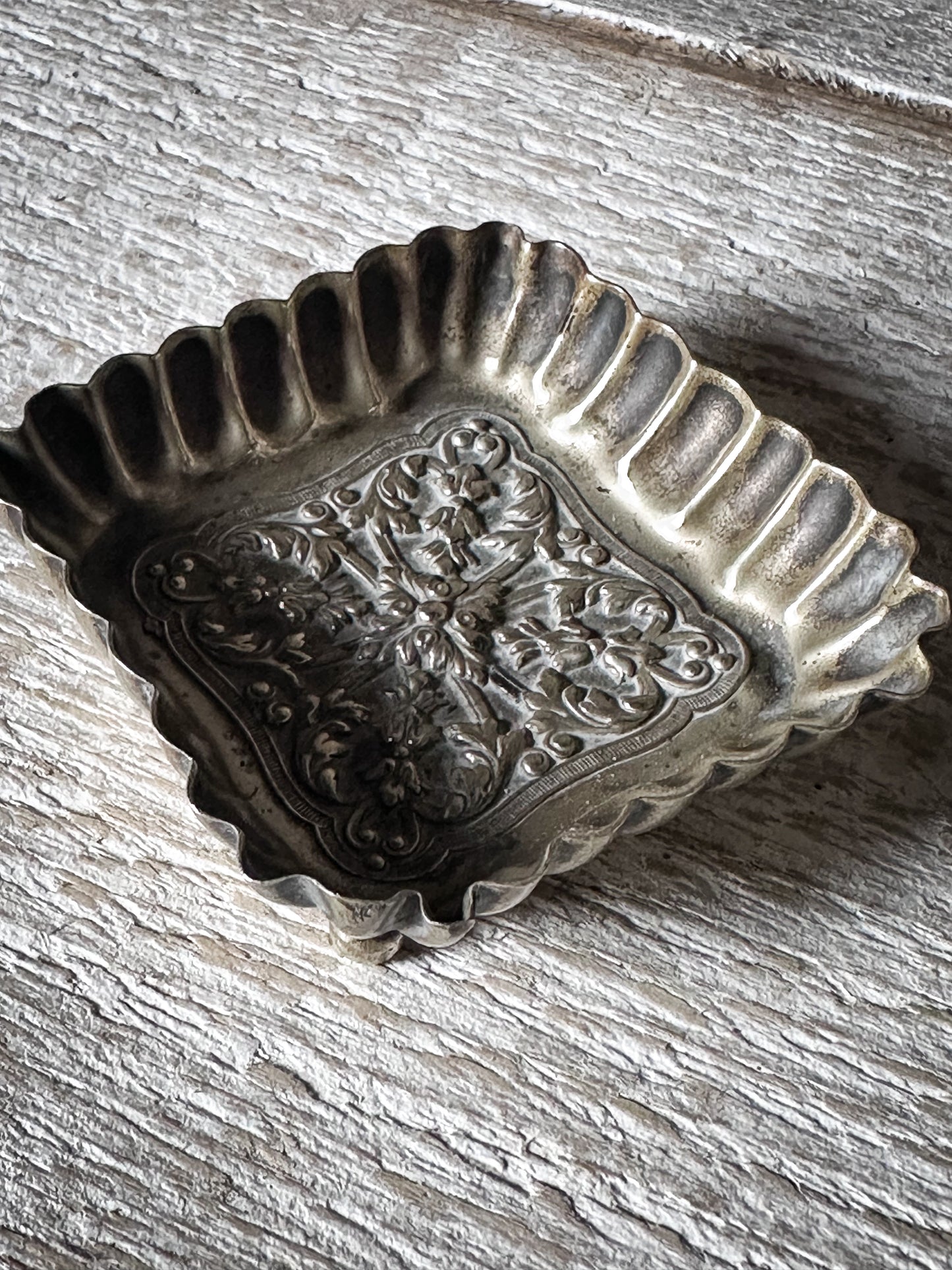 Victorian Silver Plated Trinket Dish | Registered Design No. 63218 | Antique Pin Tray