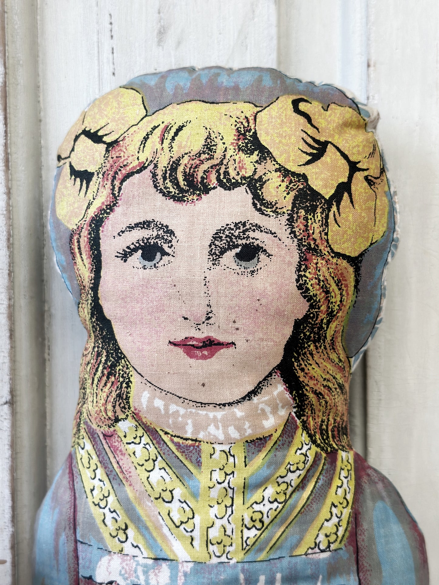 VINTAGE DEAN'S RAG BOOK CO STYLE PRINTED FABRIC DOLL